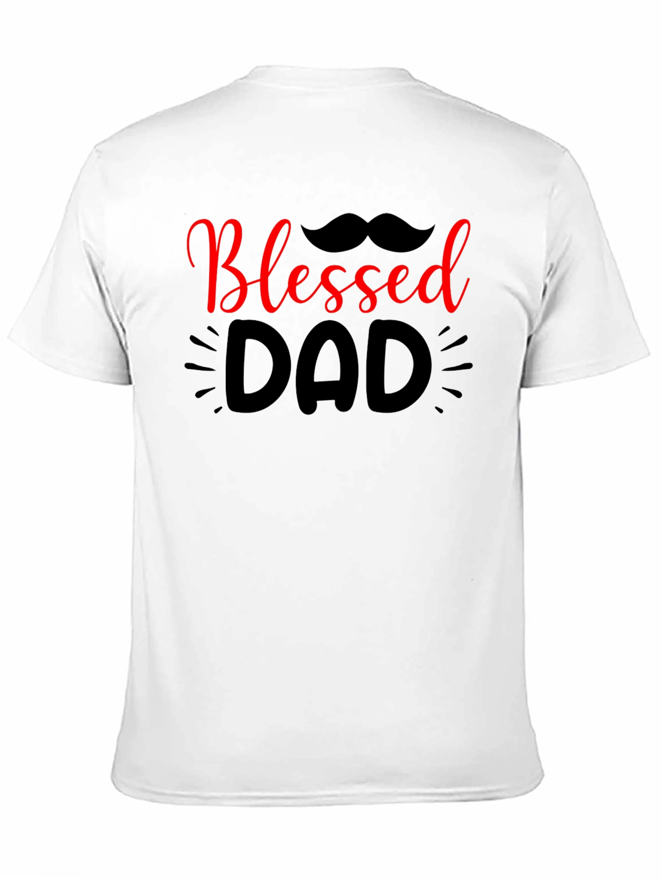 Blessed Dad Graphic Tee - Black