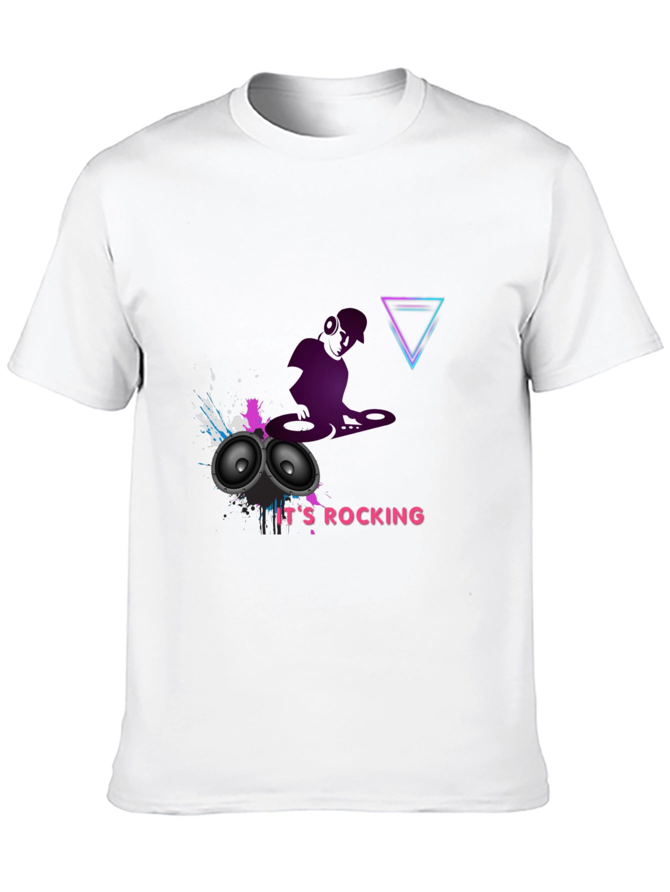 DJ Rocking Black Graphic Tee