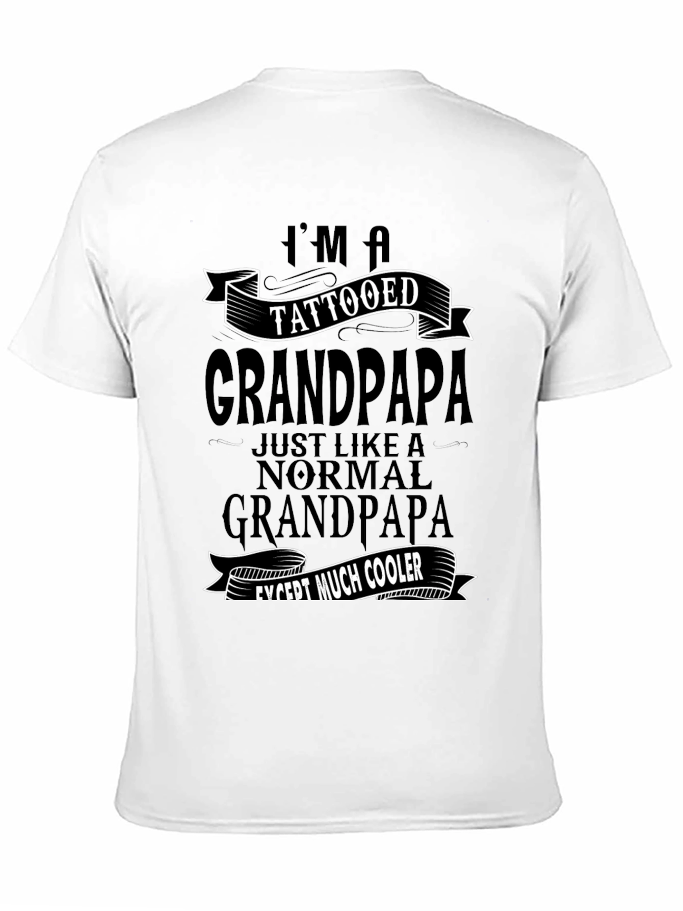 Tattooed Grandpapa T-Shirt - Cool Grandpa Style