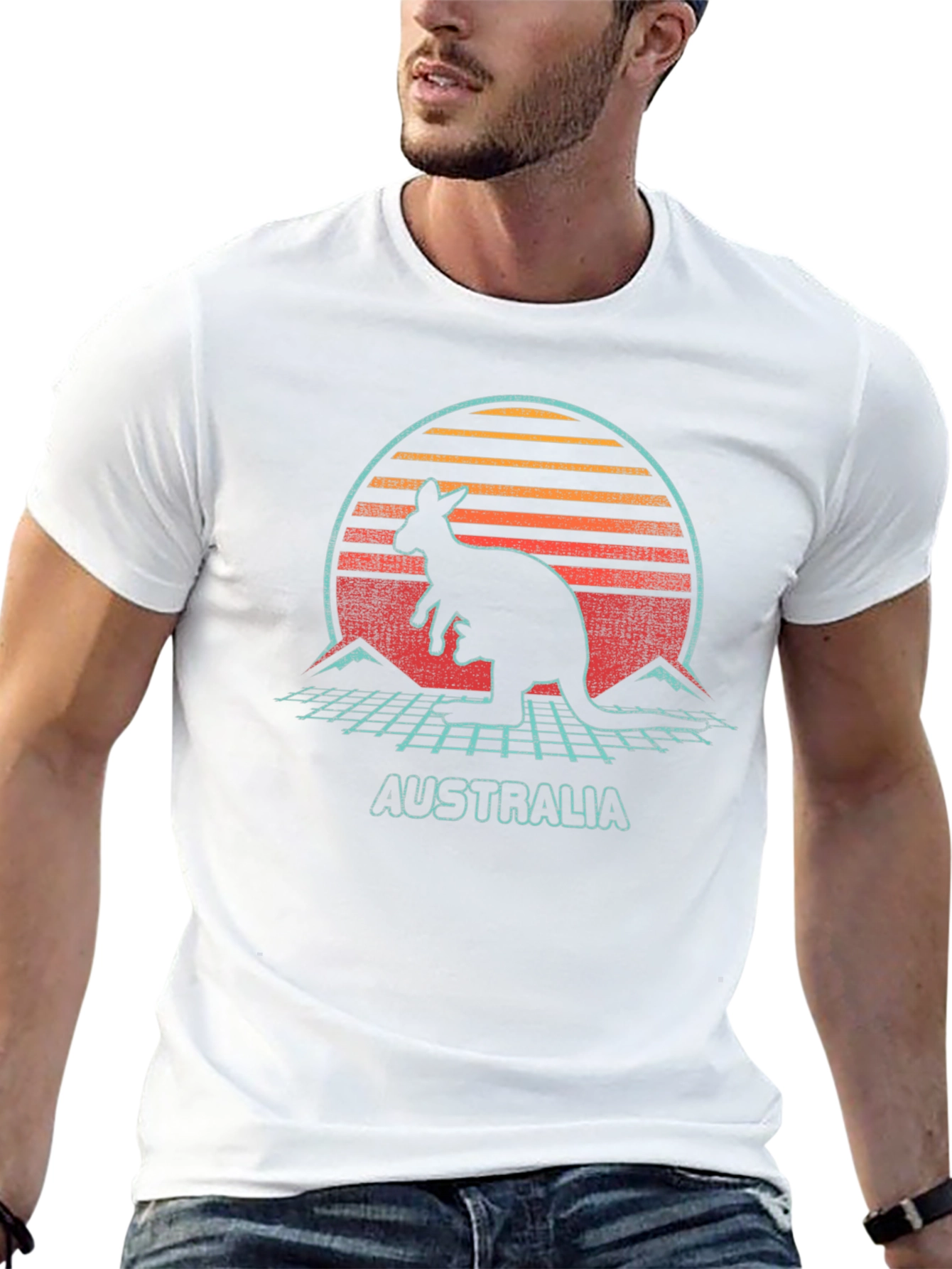 Retro Australia Kangaroo T-Shirt