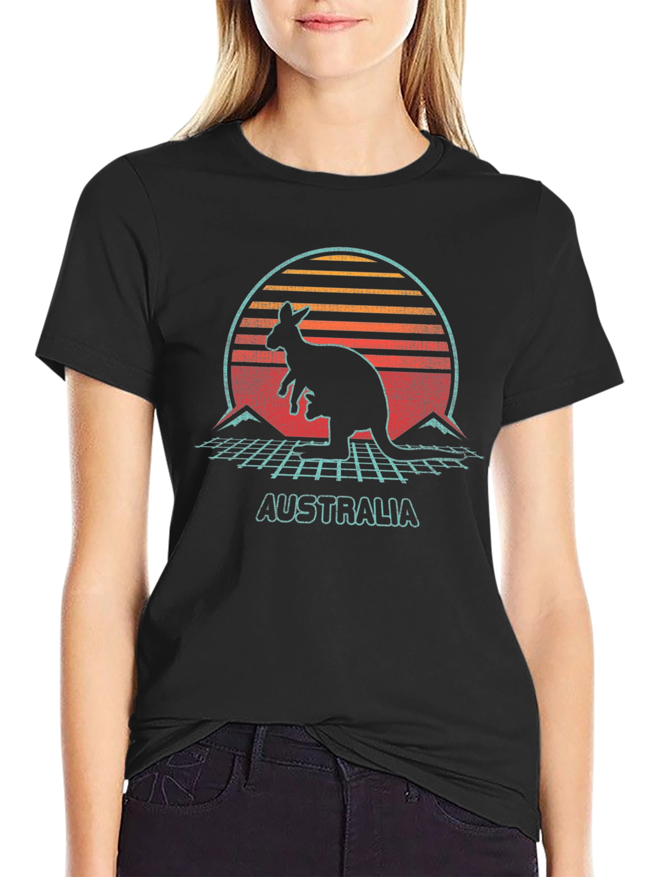 Retro Australia Kangaroo T-Shirt