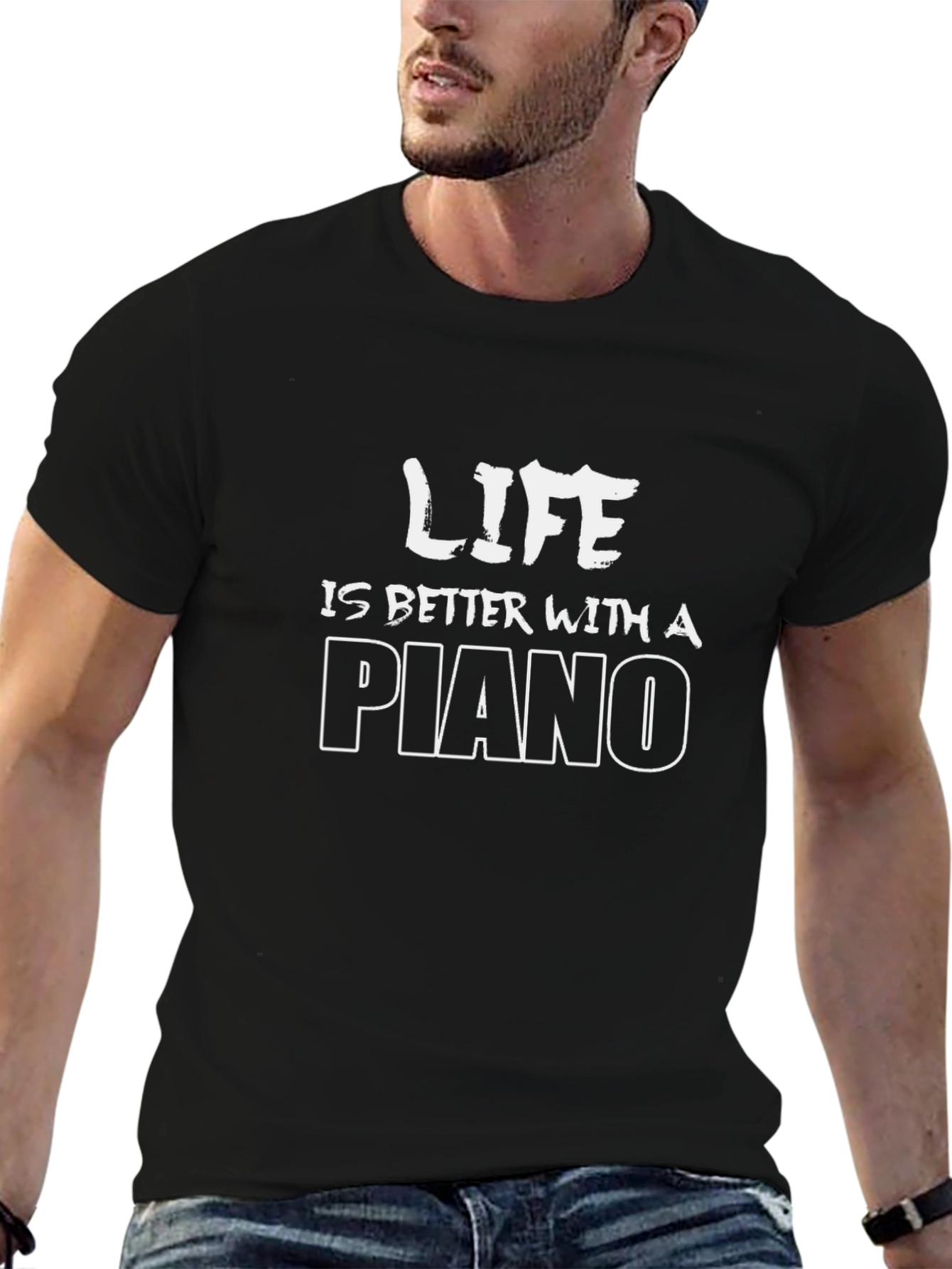 Life is Better with a Piano T-Shirt