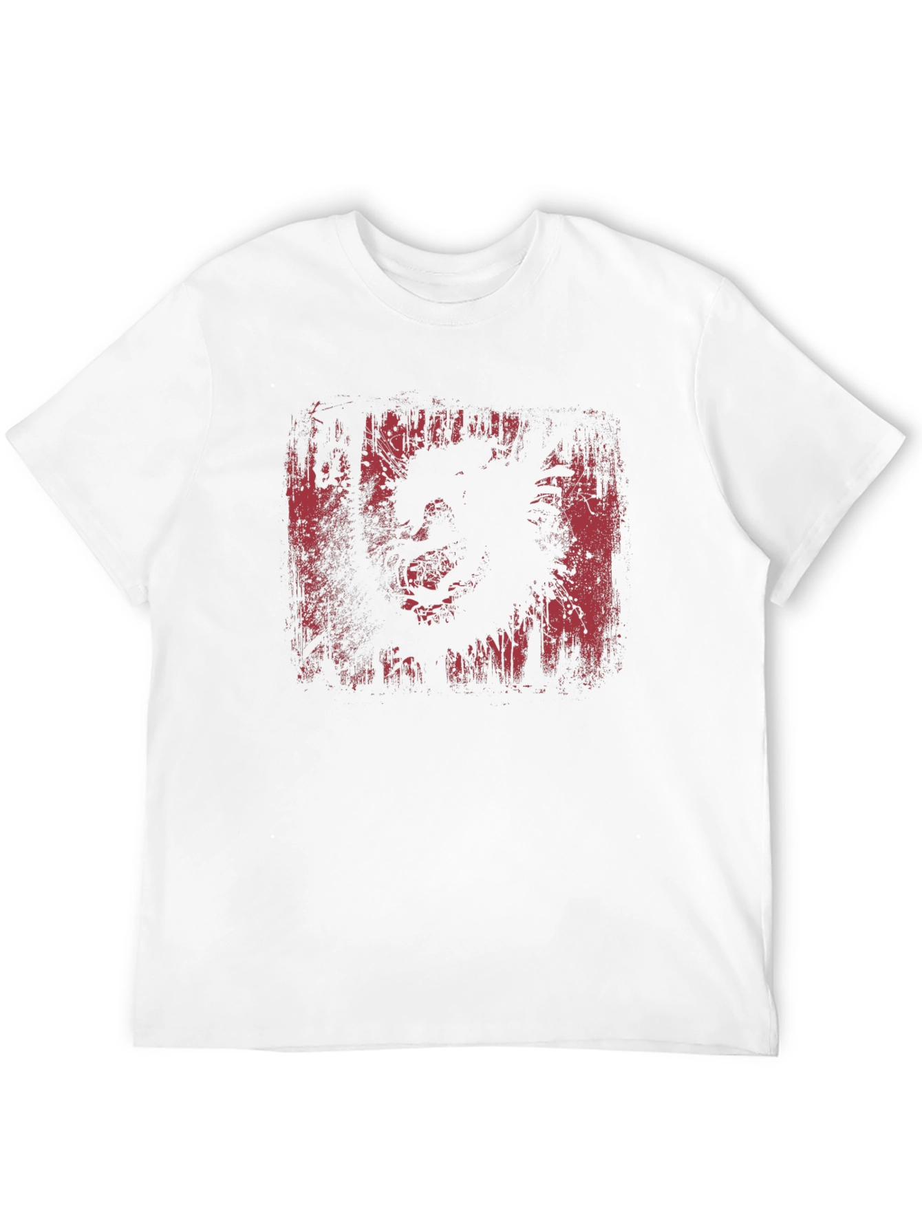 Distressed Graphic Print Black T-Shirt