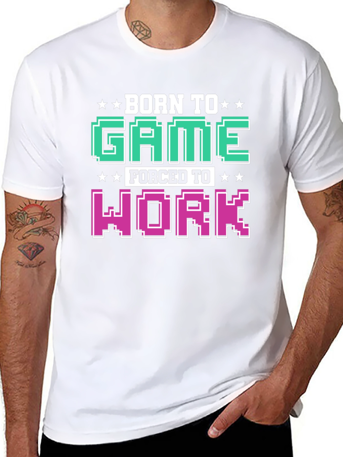 Born To Game Funny T-Shirt Gamer Gift