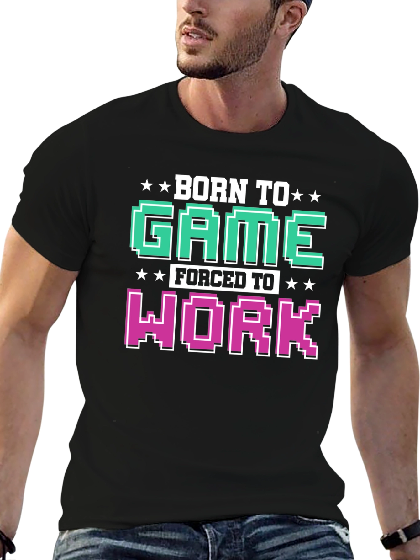 Born To Game Funny T-Shirt Gamer Gift