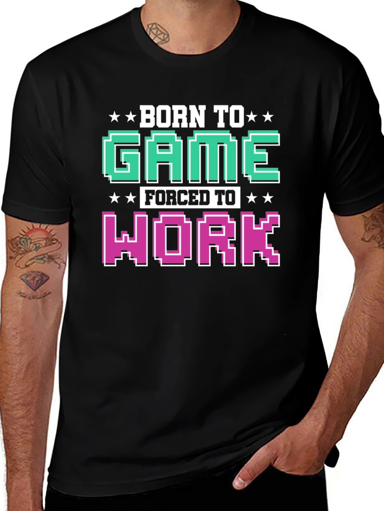 Born To Game Funny T-Shirt Gamer Gift
