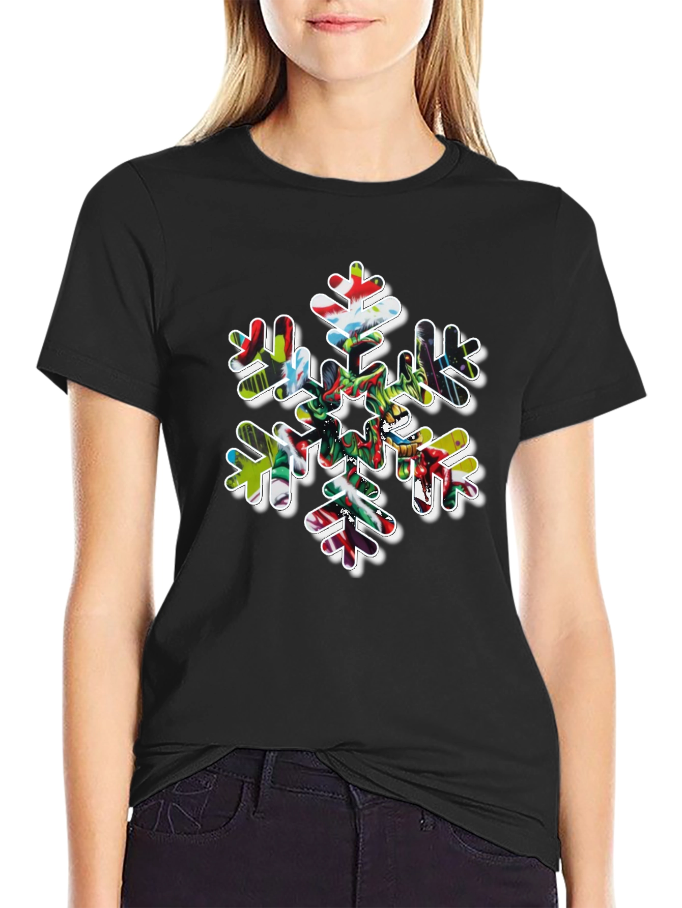 Festive Snowflake Graphic Tee