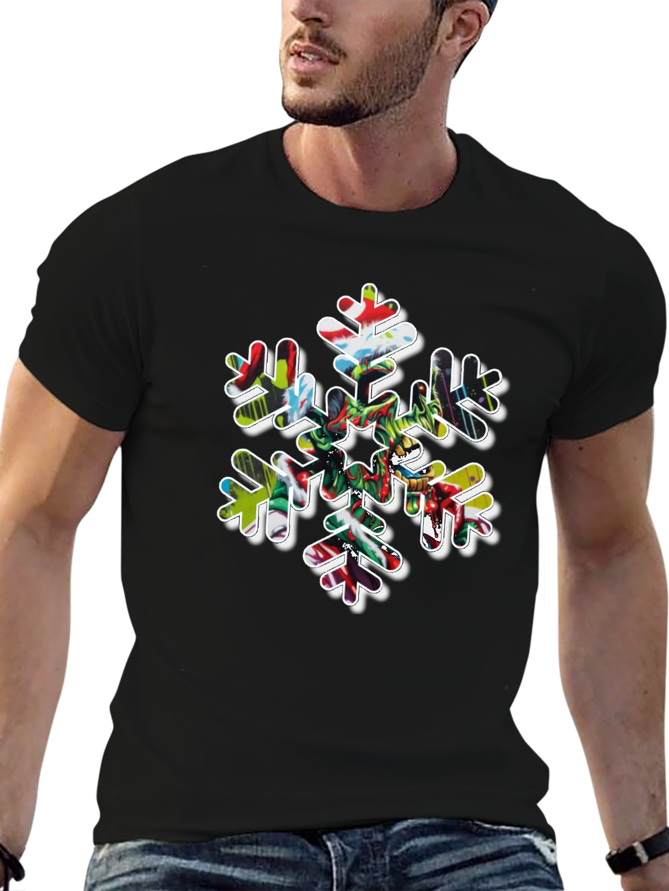Festive Snowflake Graphic Tee