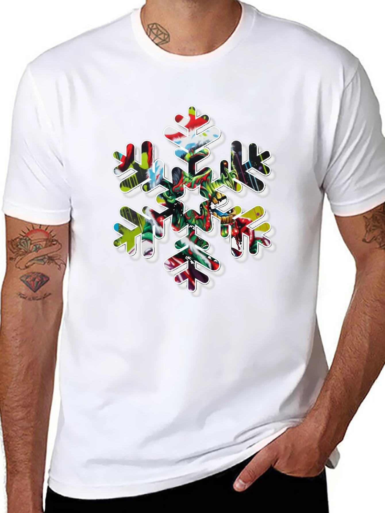 Festive Snowflake Graphic Tee
