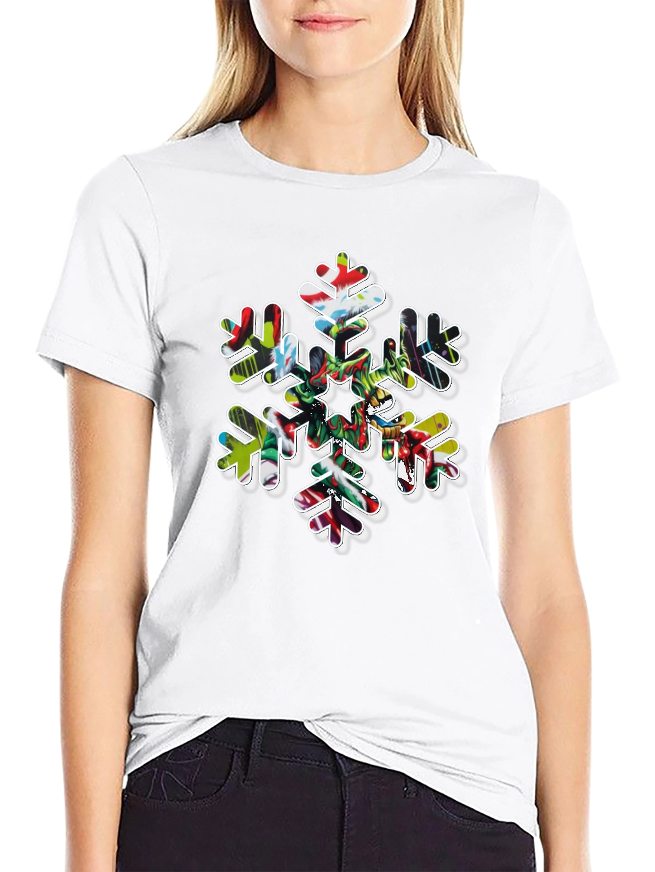 Festive Snowflake Graphic Tee
