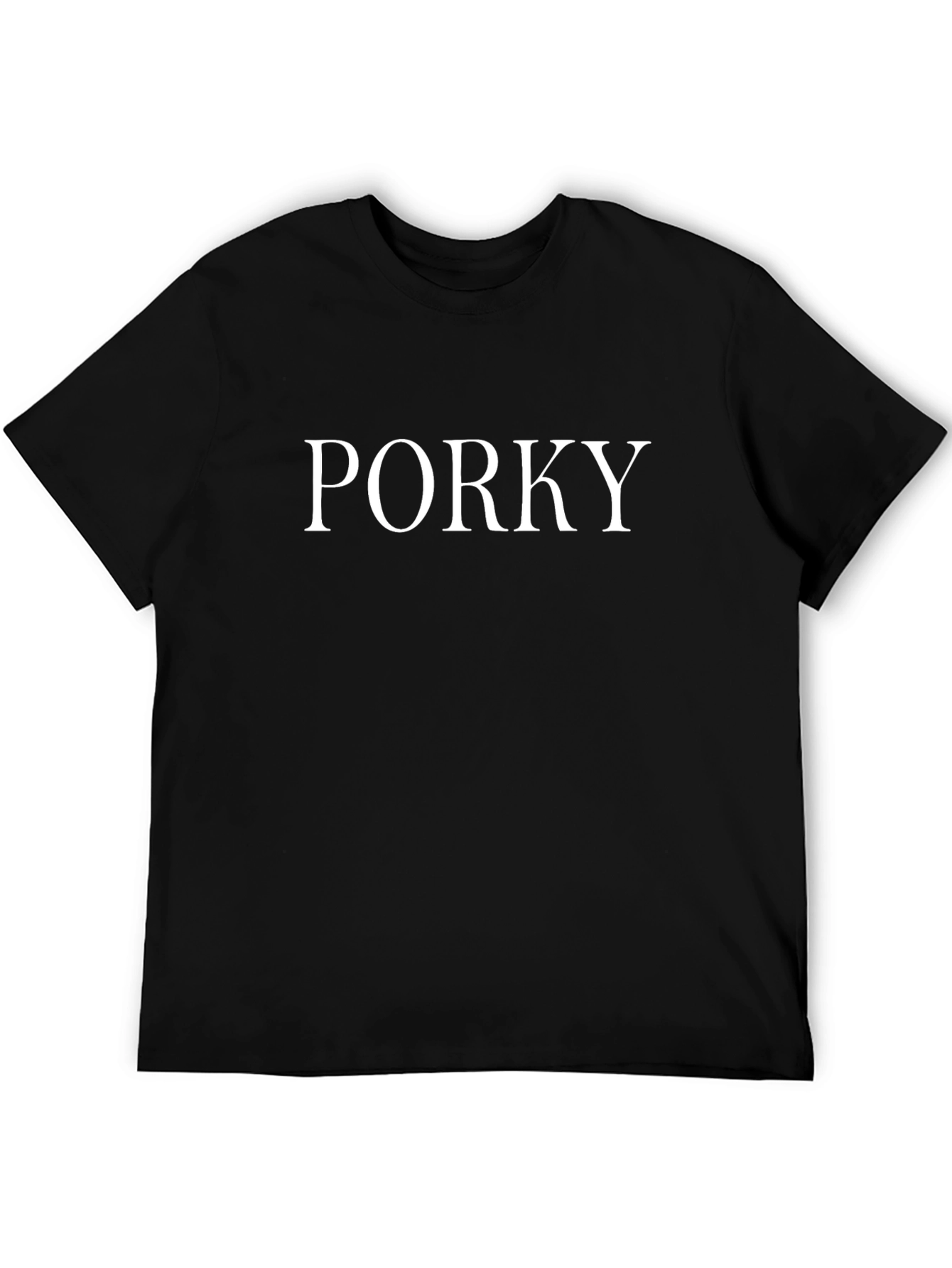 PORKY Black T-Shirt