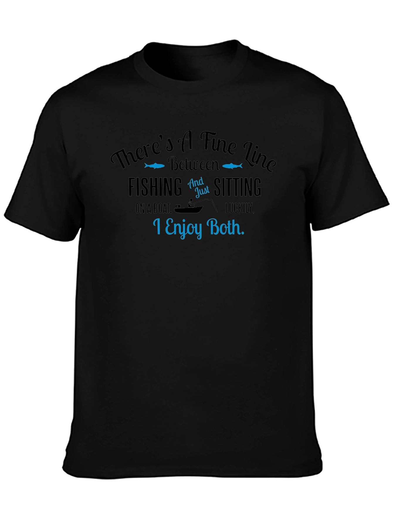 Fishing & Sitting Graphic Tee