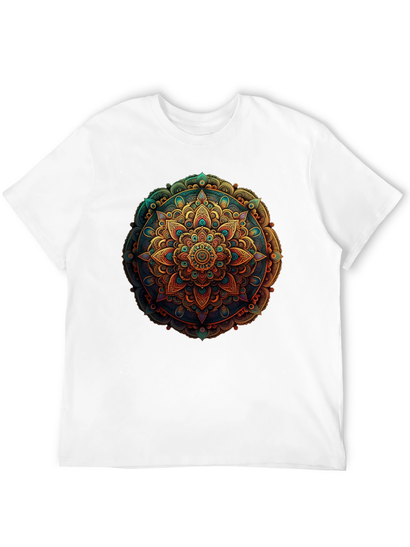 Mandala Design Black T-Shirt