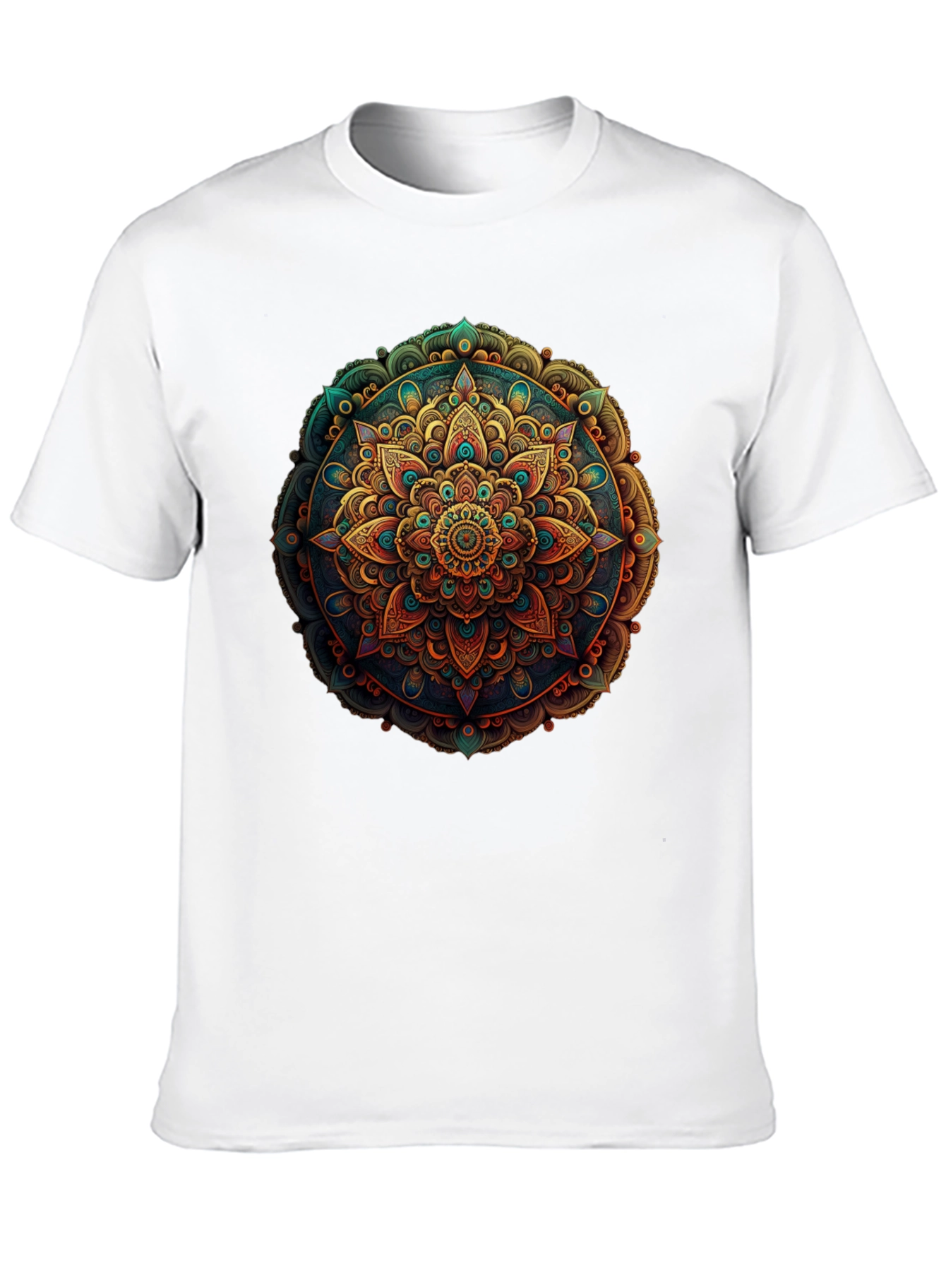 Mandala Design Black T-Shirt