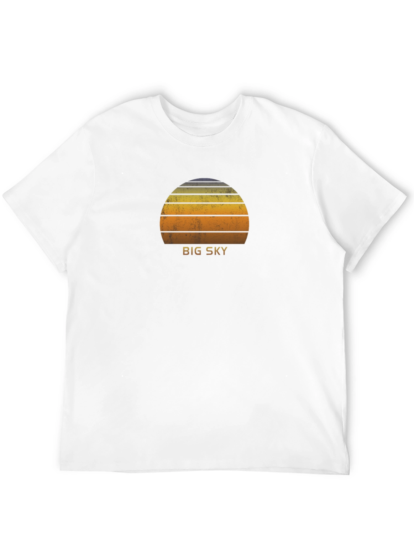 Big Sky Retro Sunset Graphic Tee - Soft Cotton