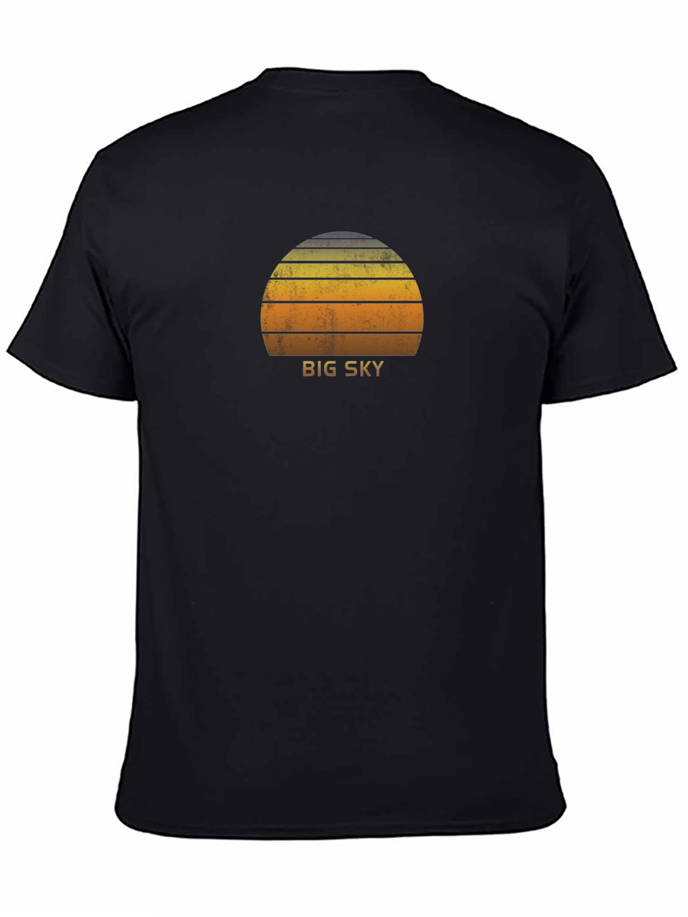 Big Sky Retro Sunset Graphic Tee - Soft Cotton