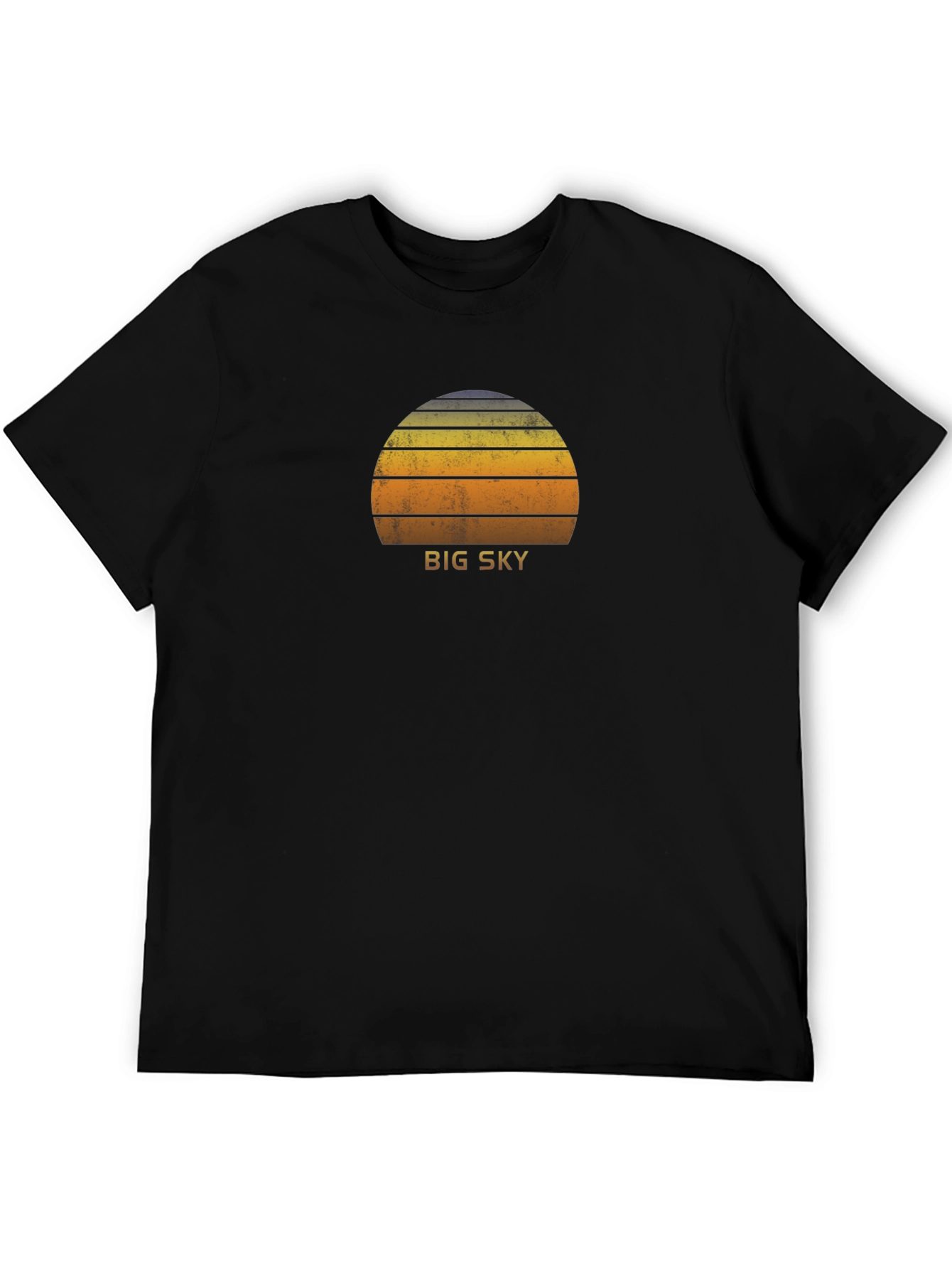 Big Sky Retro Sunset Graphic Tee - Soft Cotton
