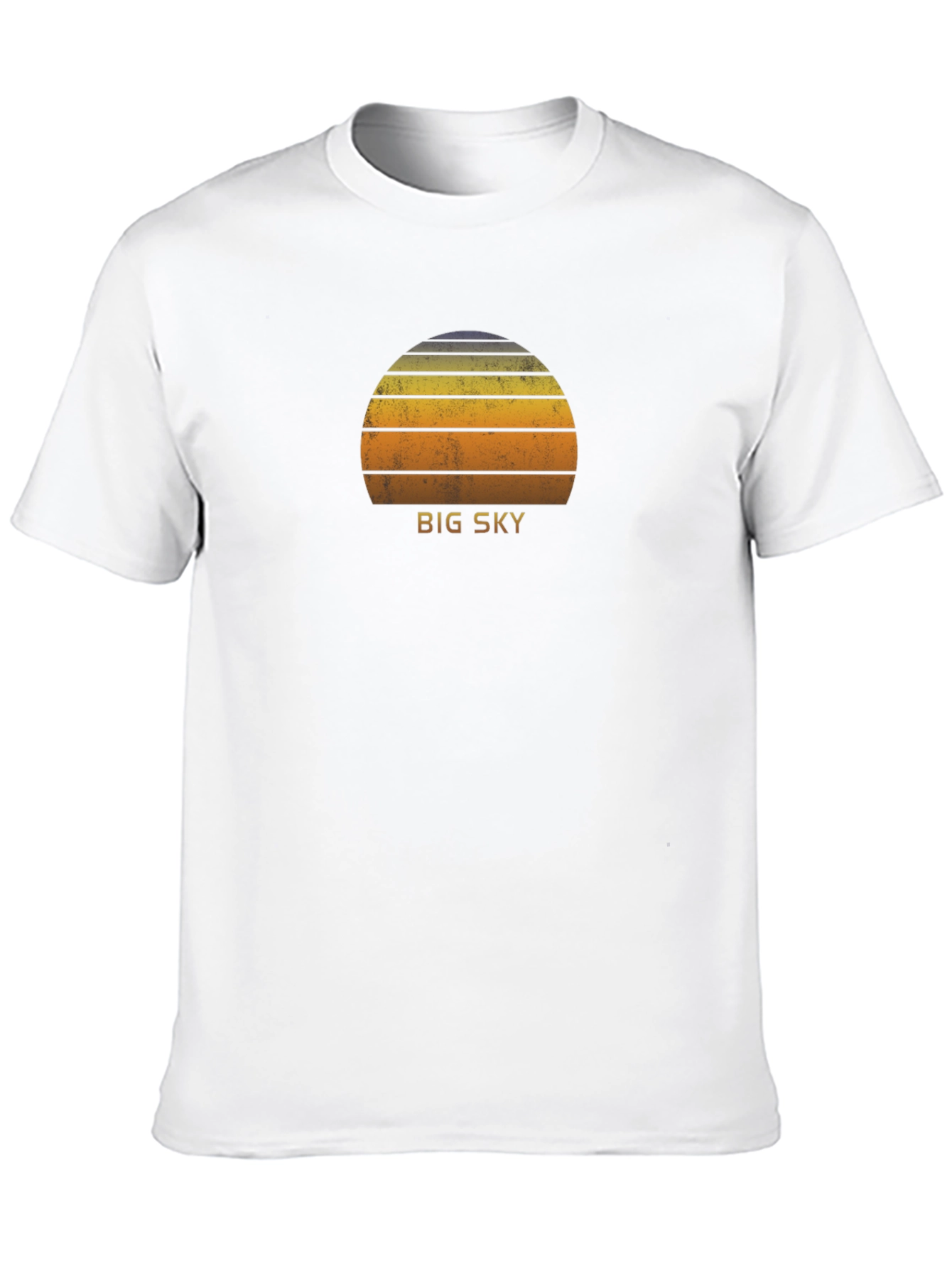 Big Sky Retro Sunset Graphic Tee - Soft Cotton