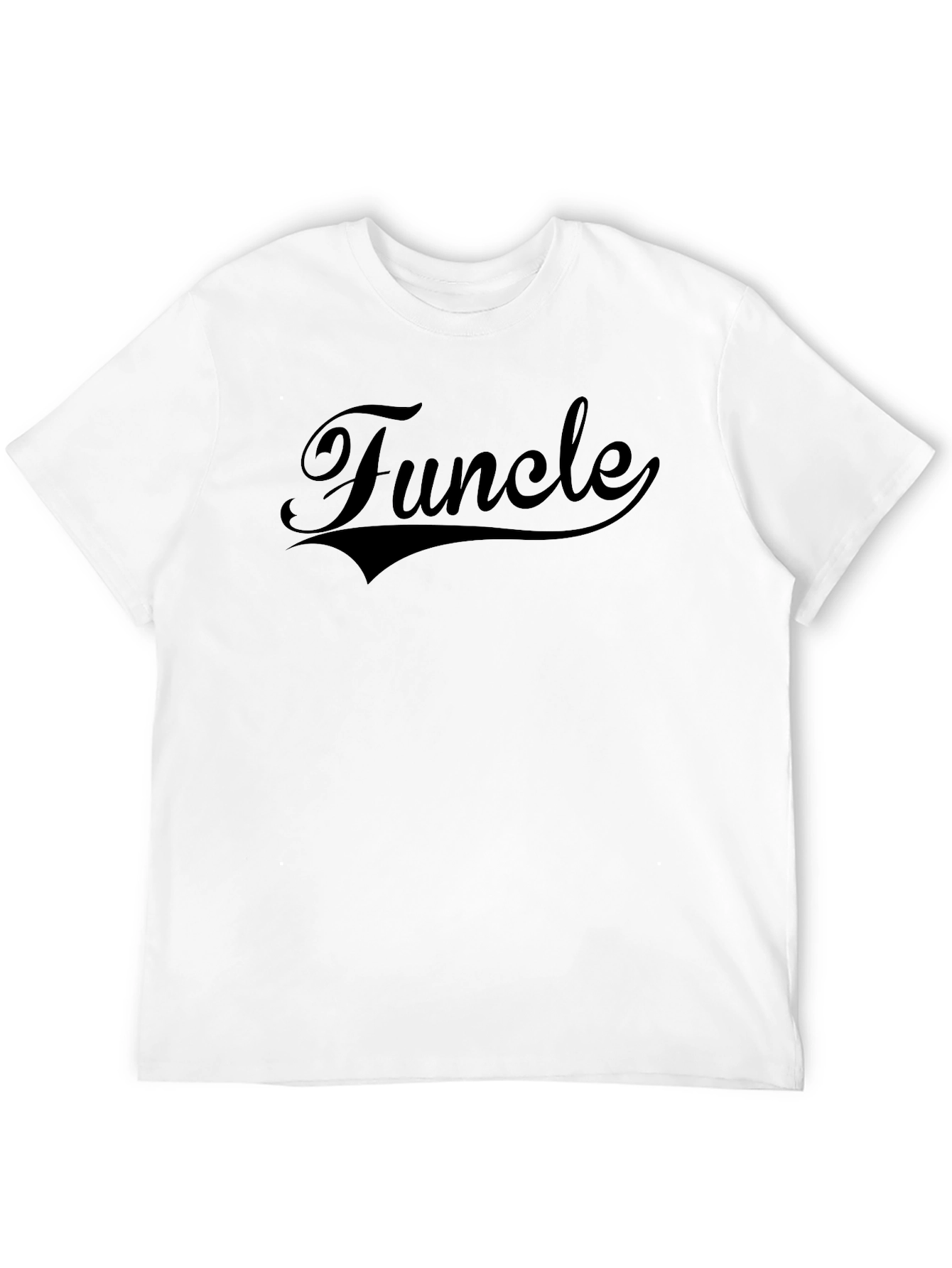 Funcle Black T-Shirt - Cool Uncle Tee