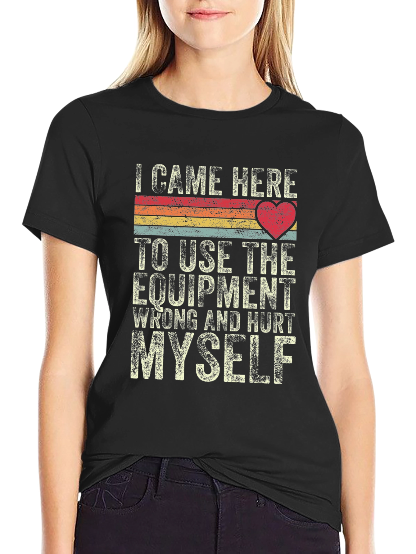 I Came Here To Use Equipment Retro T-Shirt