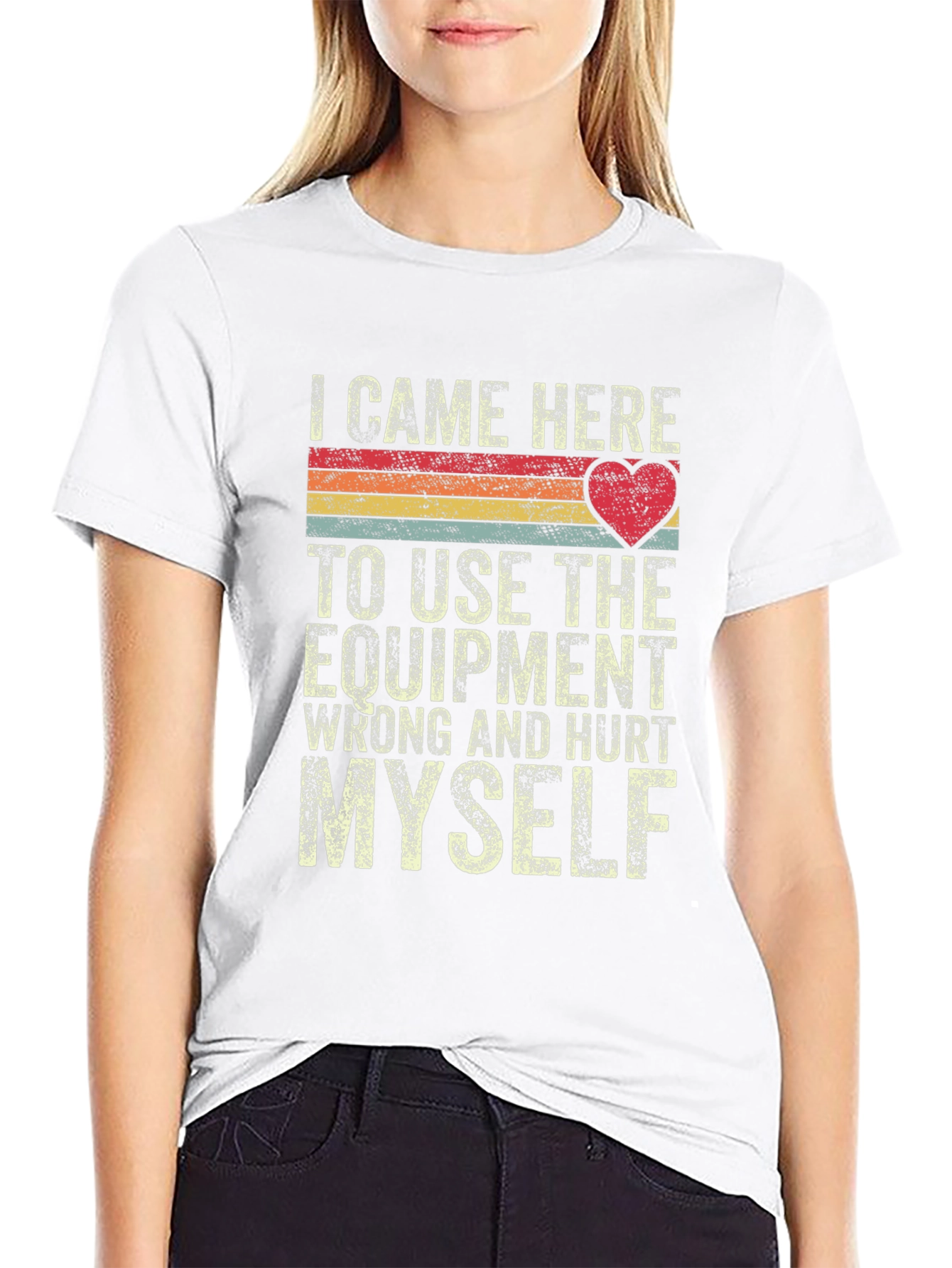 I Came Here To Use Equipment Retro T-Shirt