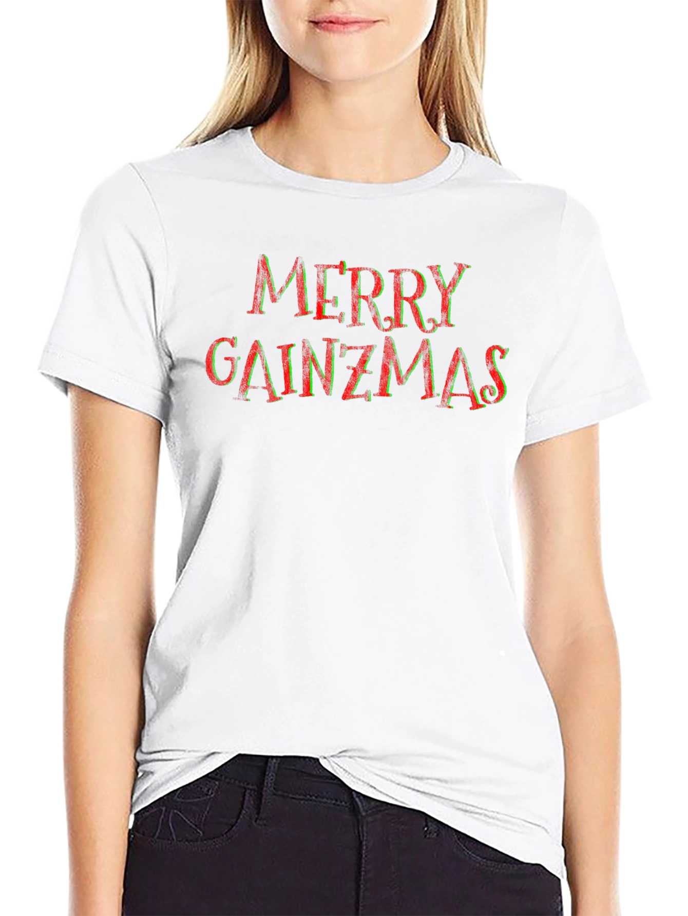 Merry Gainzmas Black T-Shirt - Fitness Holiday Apparel