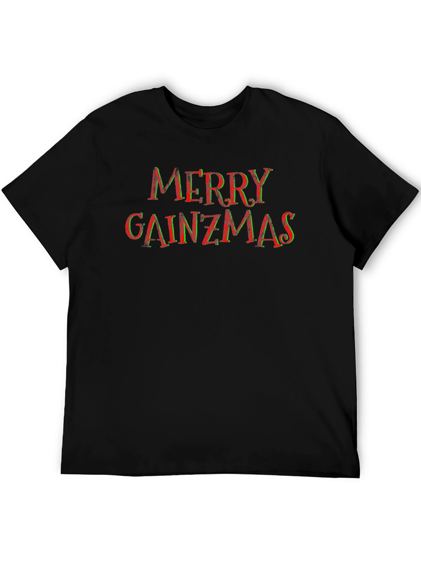 Merry Gainzmas Black T-Shirt - Fitness Holiday Apparel