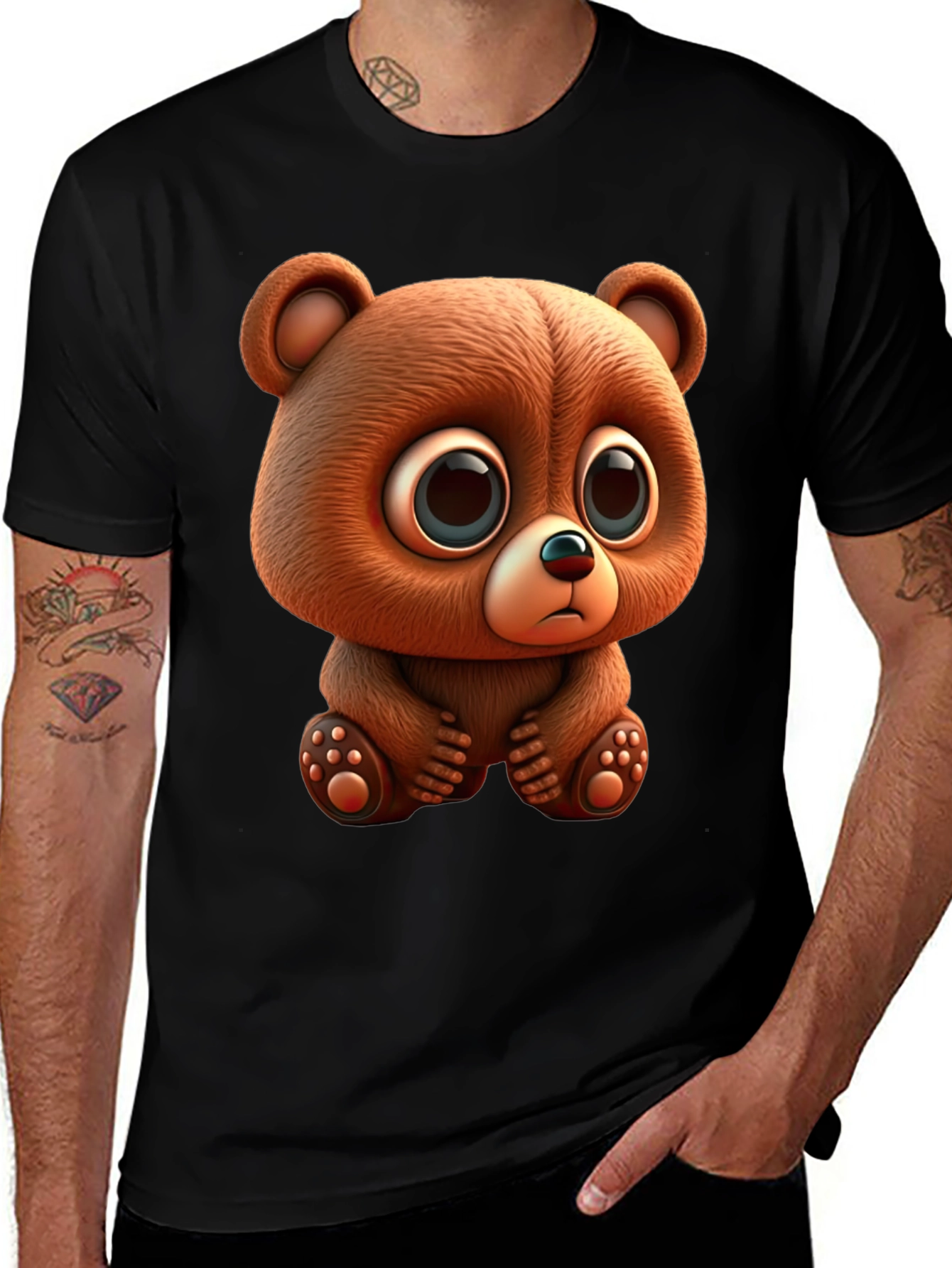 Cute Cartoon Bear Graphic Tee