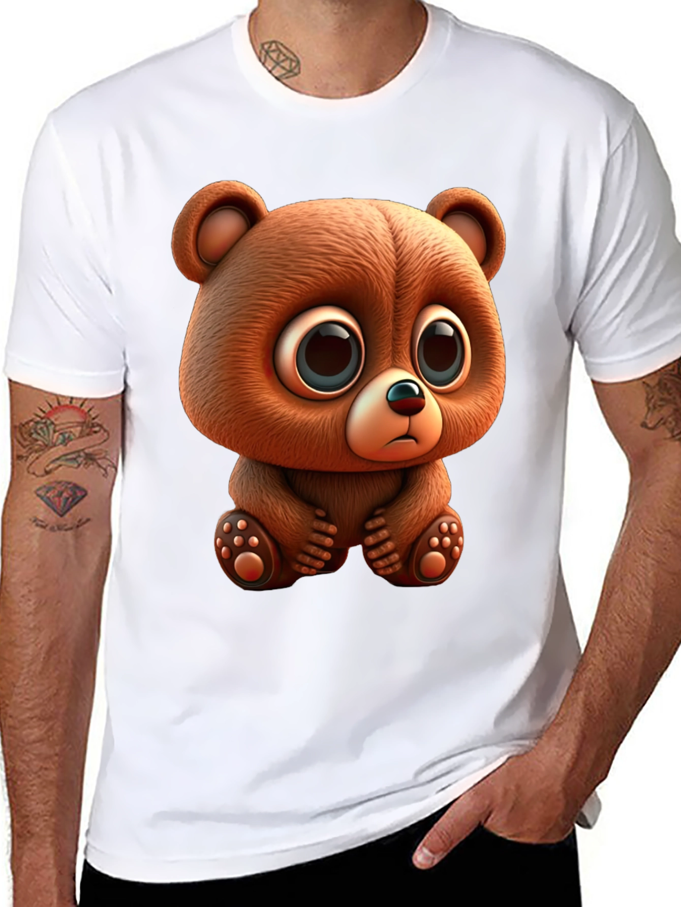Cute Cartoon Bear Graphic Tee