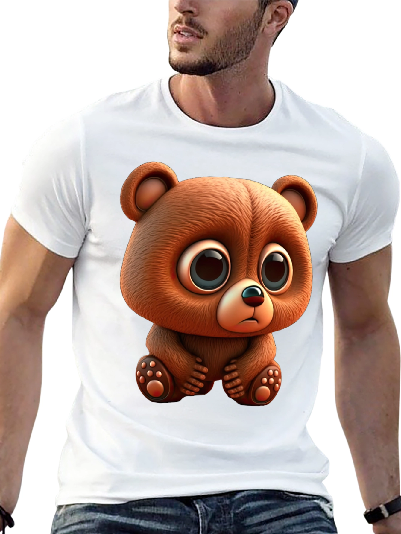 Cute Cartoon Bear Graphic Tee