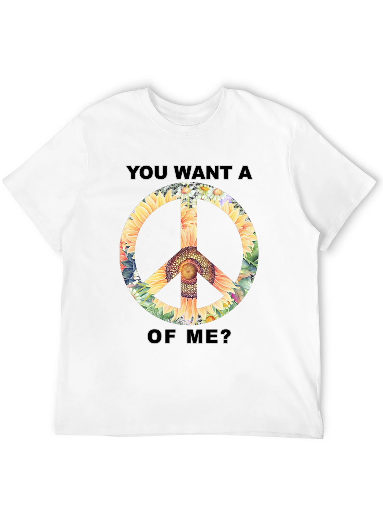 Sunflower Peace Sign Graphic Tee