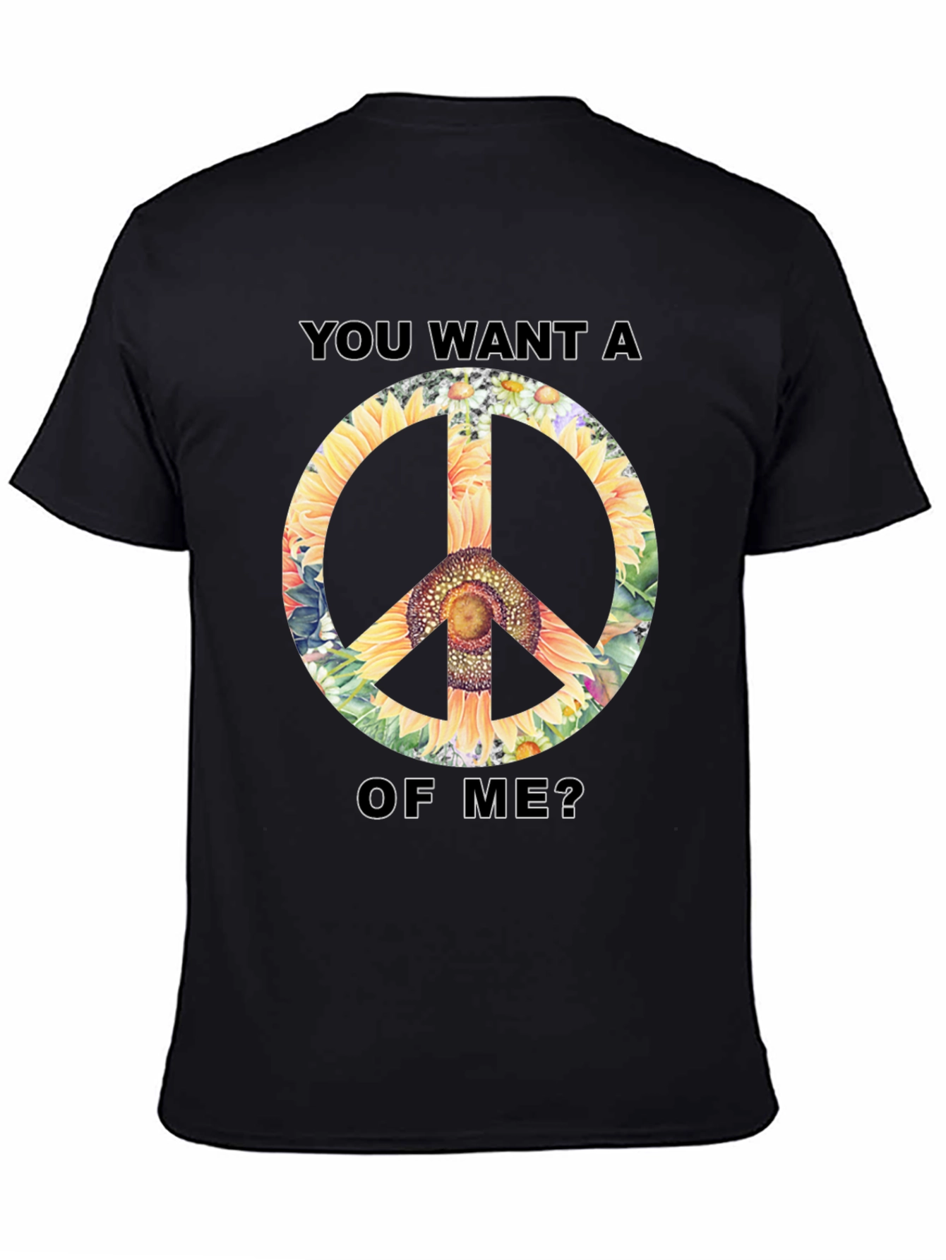 Sunflower Peace Sign Graphic Tee