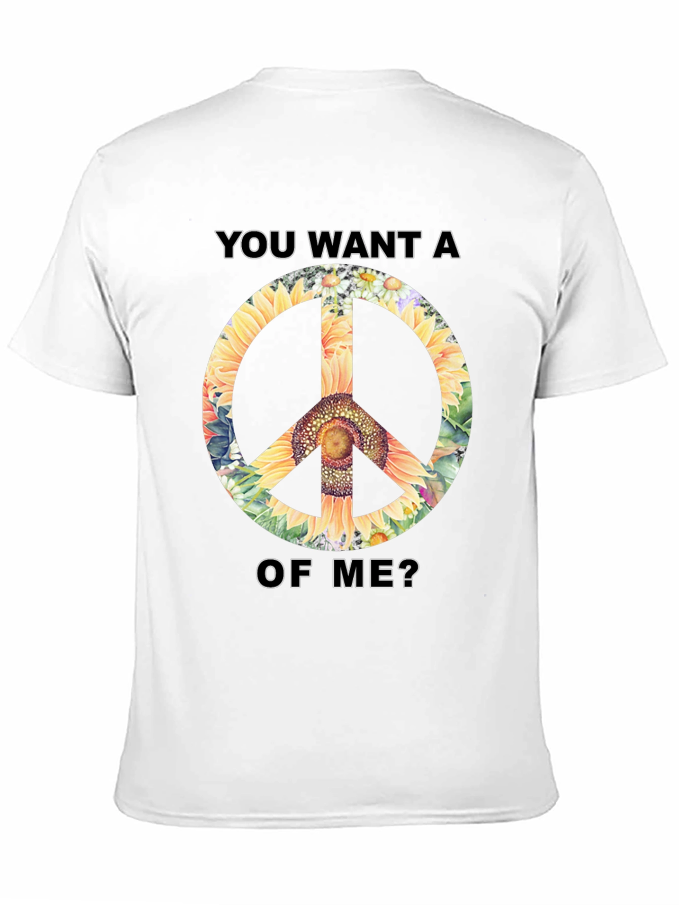 Sunflower Peace Sign Graphic Tee
