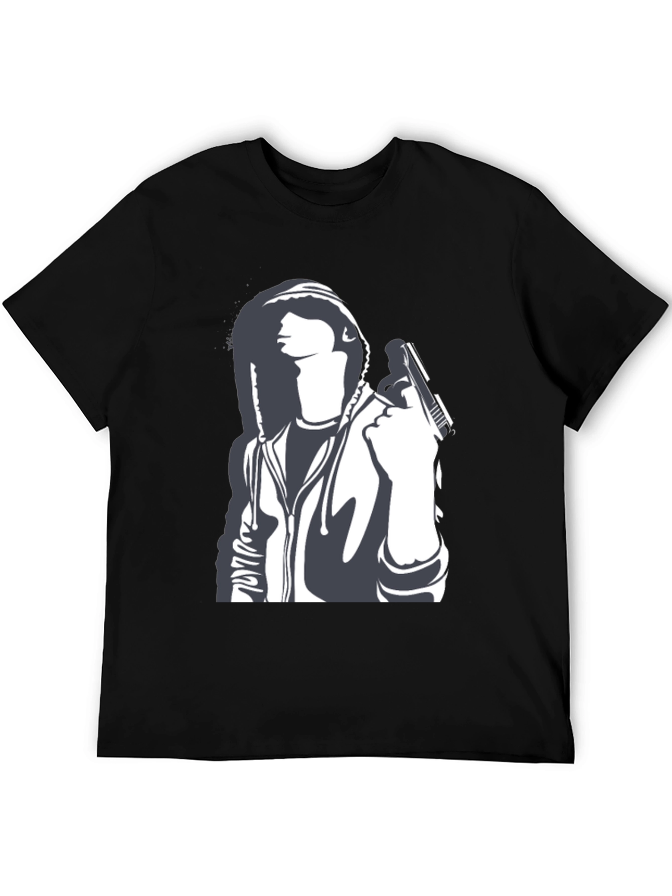 Gun Graphic Black T-Shirt