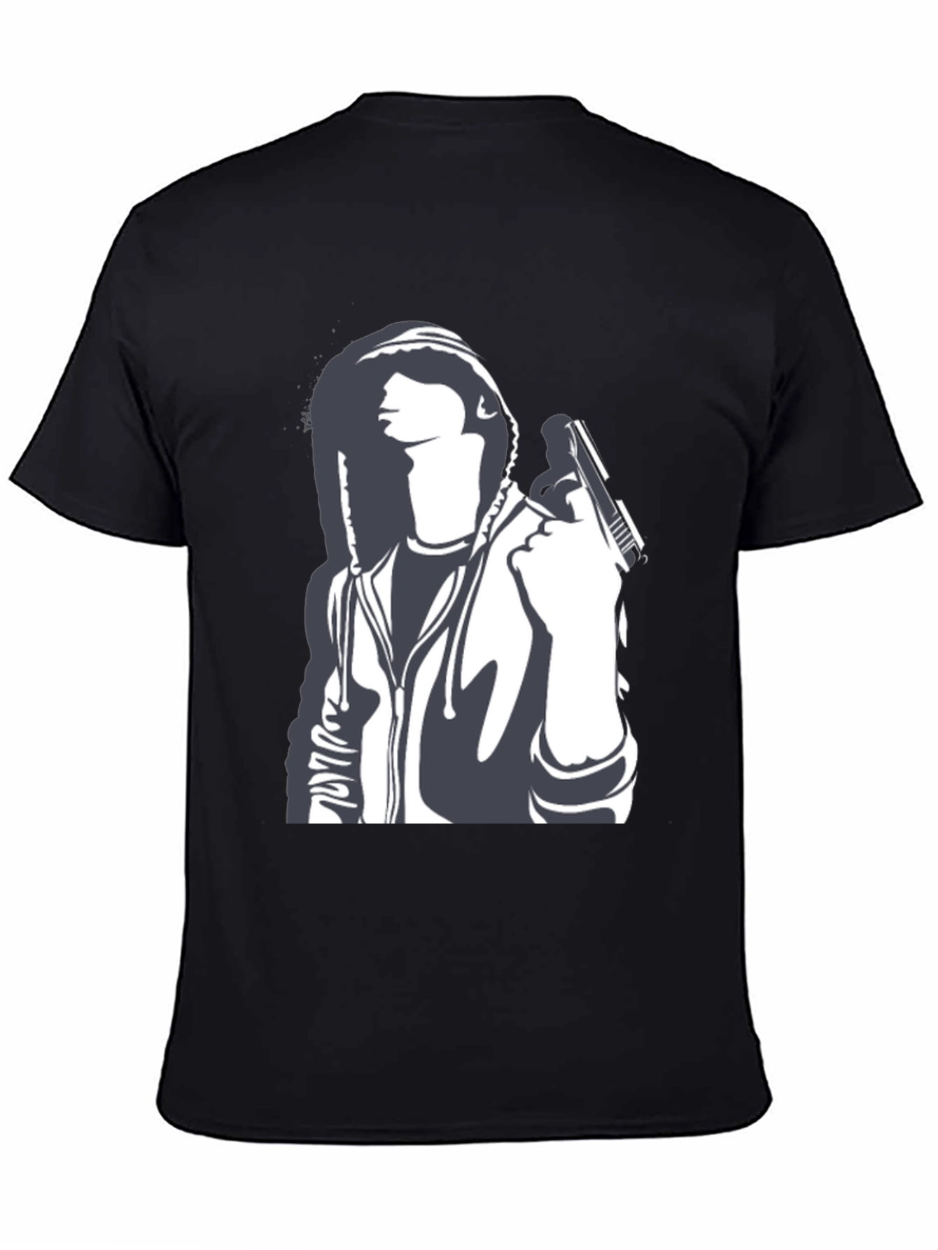 Gun Graphic Black T-Shirt