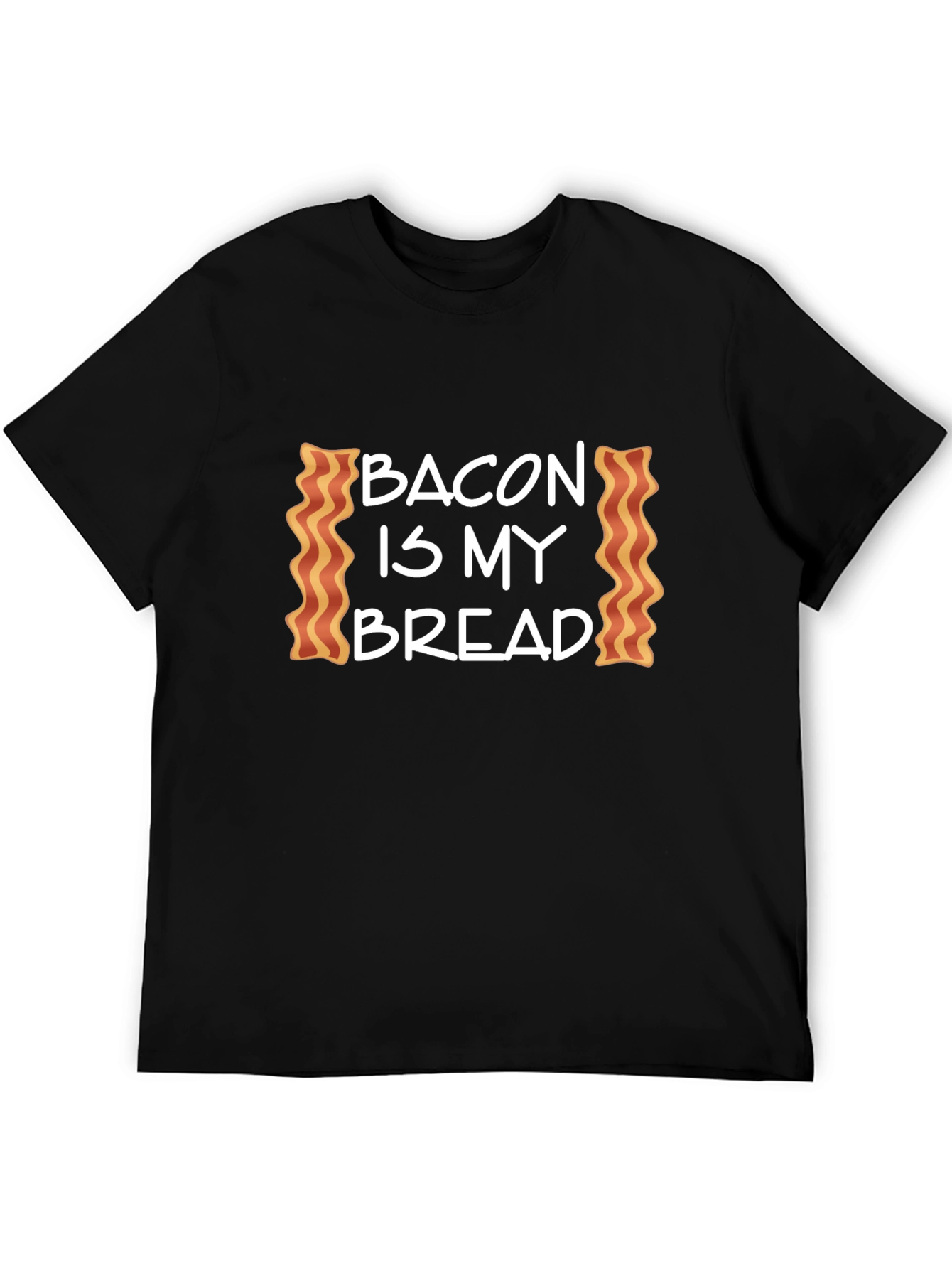 Bacon is My Bread Graphic Tee - Black T-Shirt