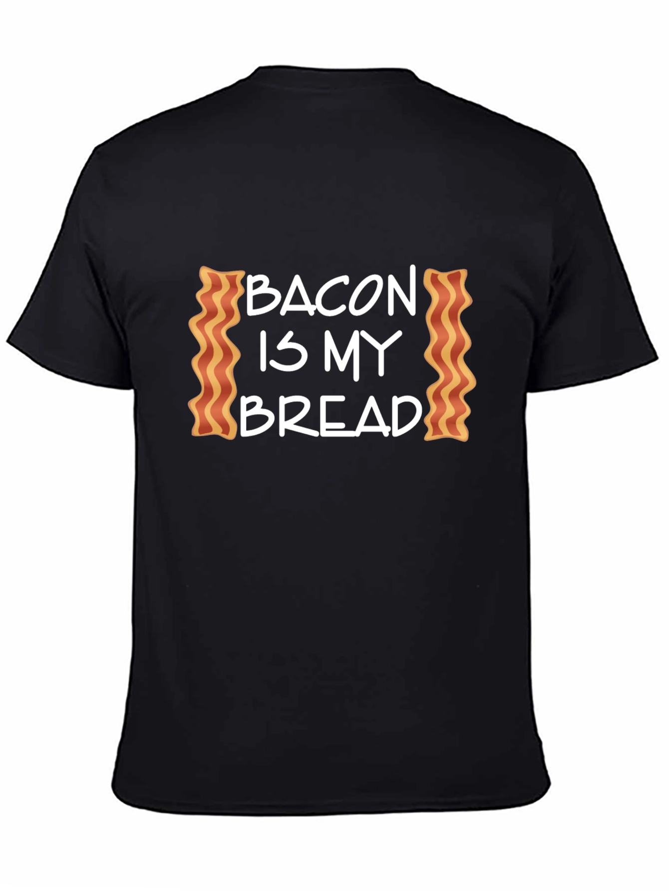 Bacon is My Bread Graphic Tee - Black T-Shirt