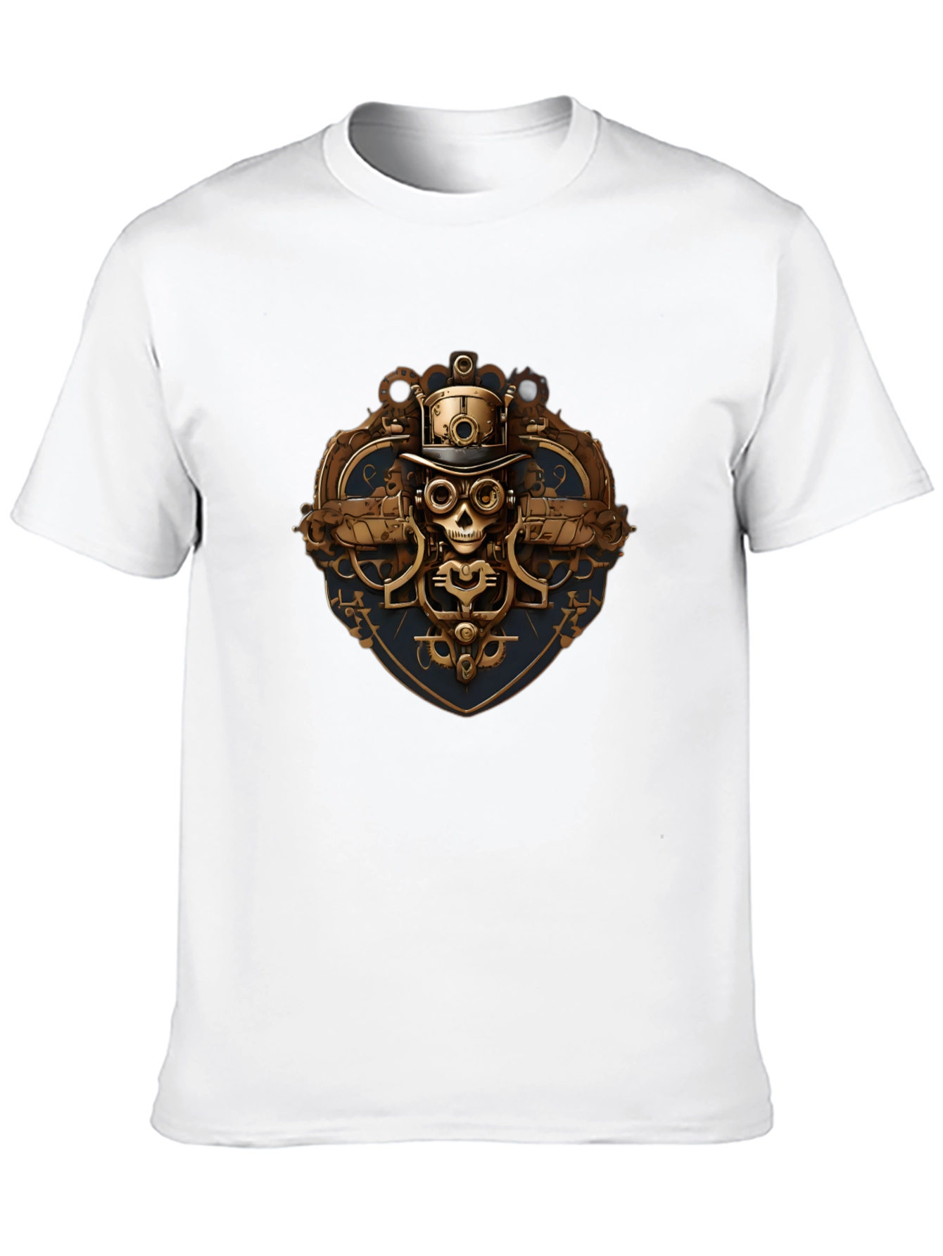 Steampunk Skull Graphic T-Shirt