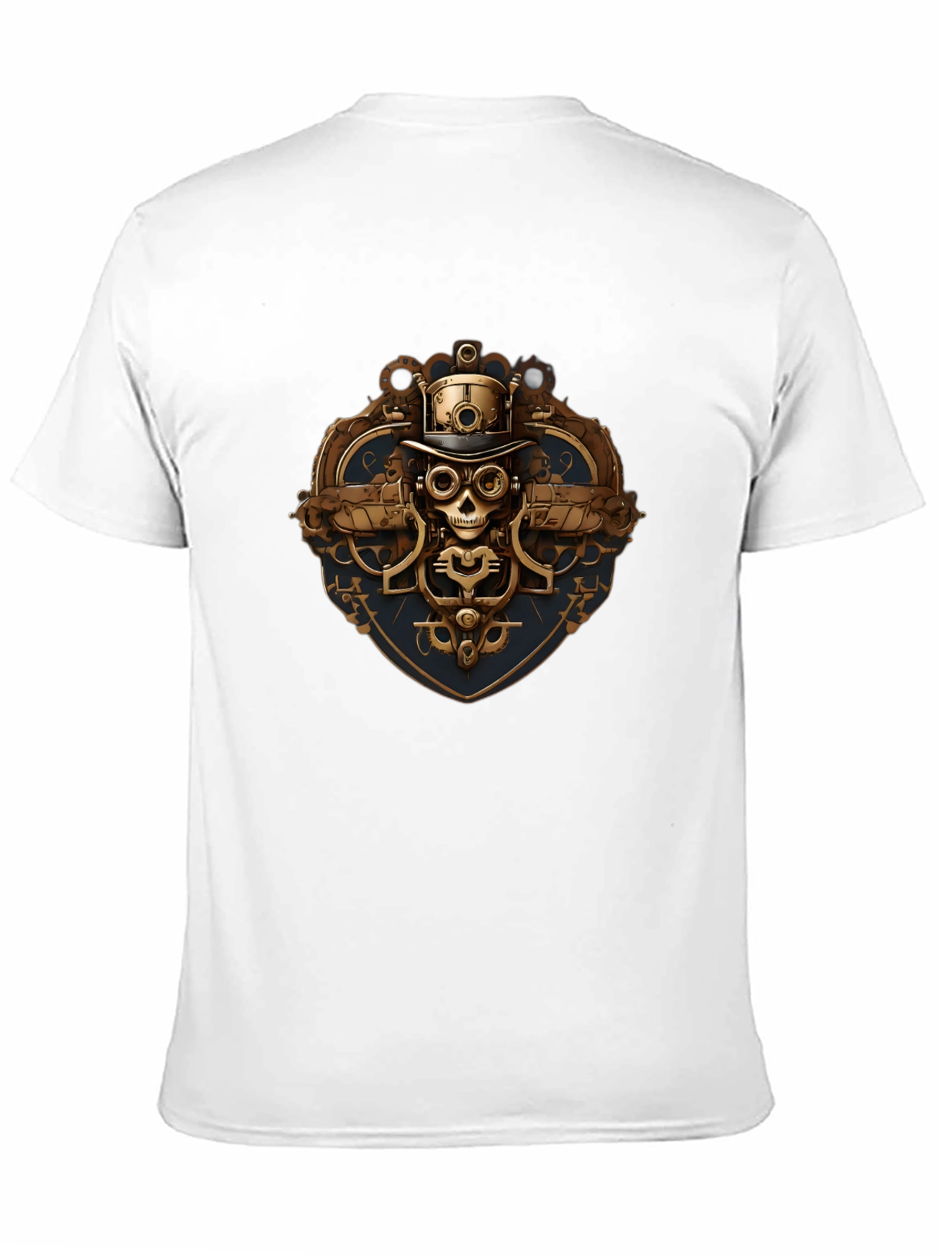 Steampunk Skull Graphic T-Shirt