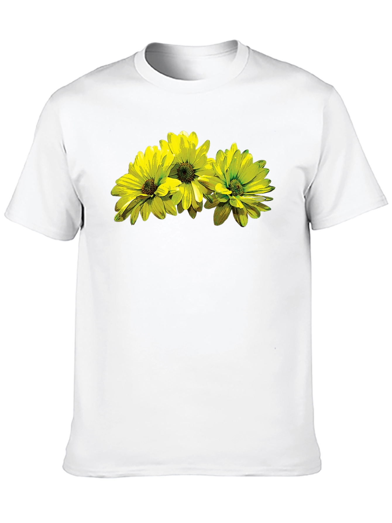 Floral Print T-Shirt - Stylish Black Tee