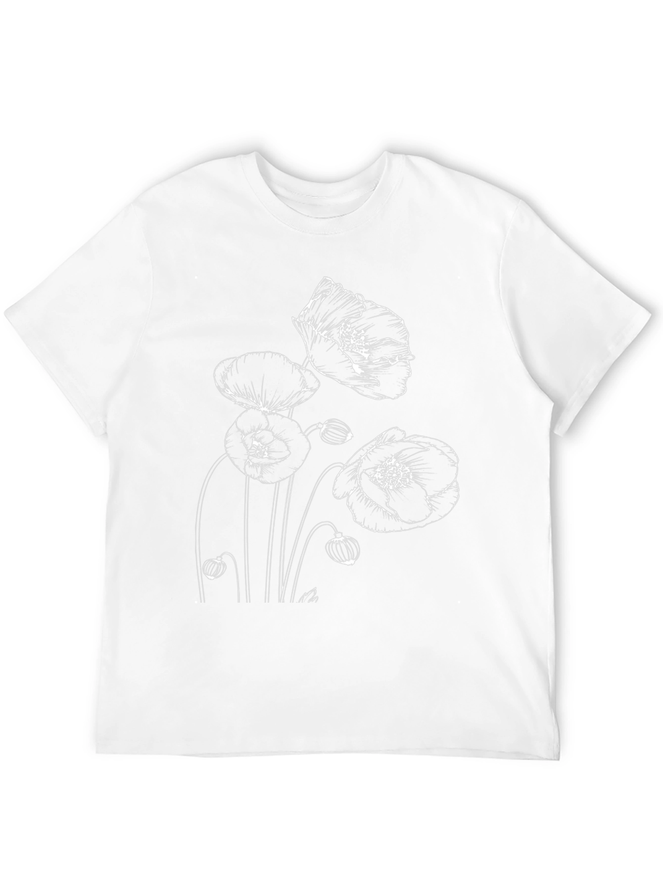 Poppy Graphic Black T-Shirt | Unisex Fashion Tee