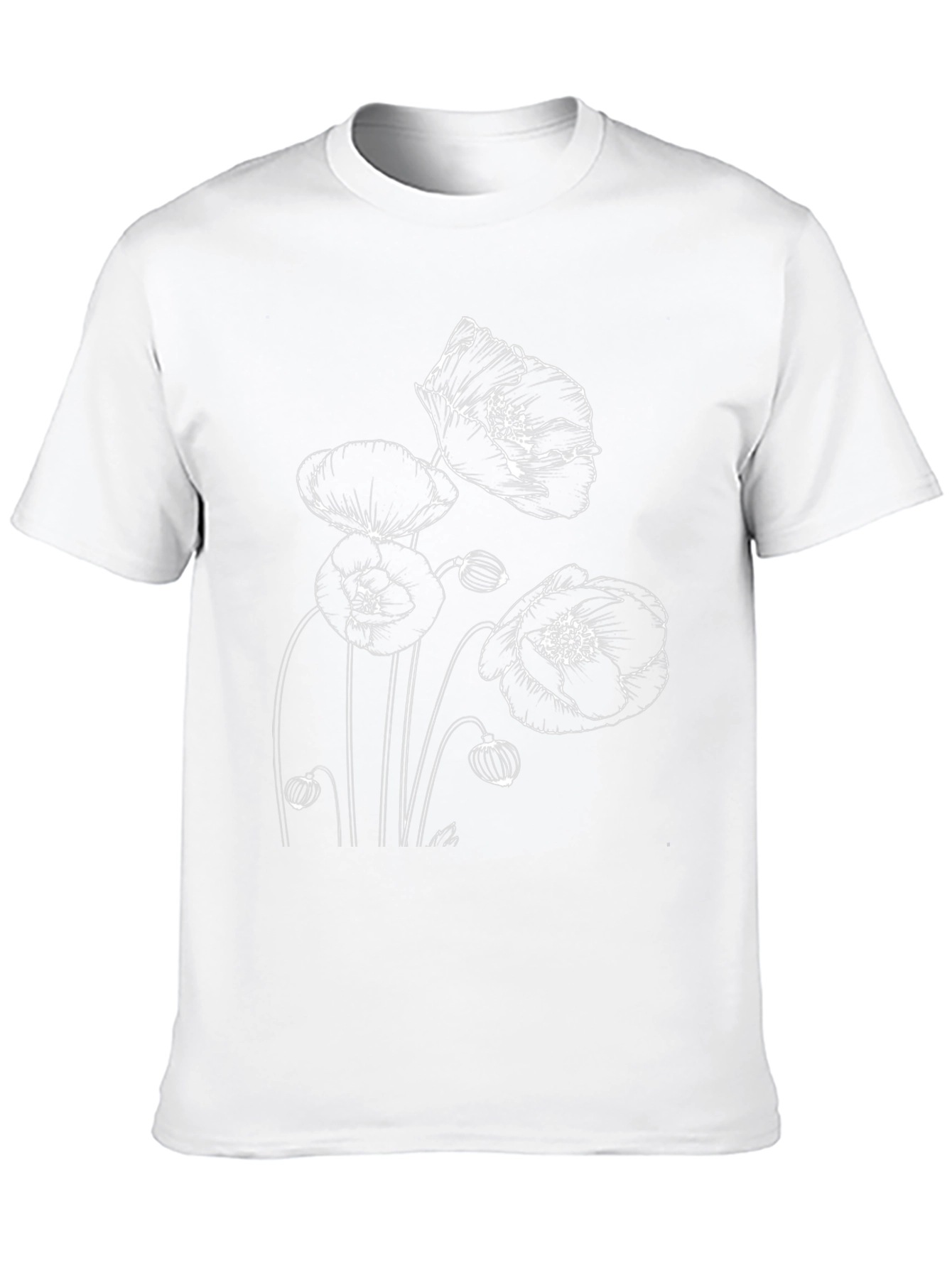Poppy Graphic Black T-Shirt | Unisex Fashion Tee