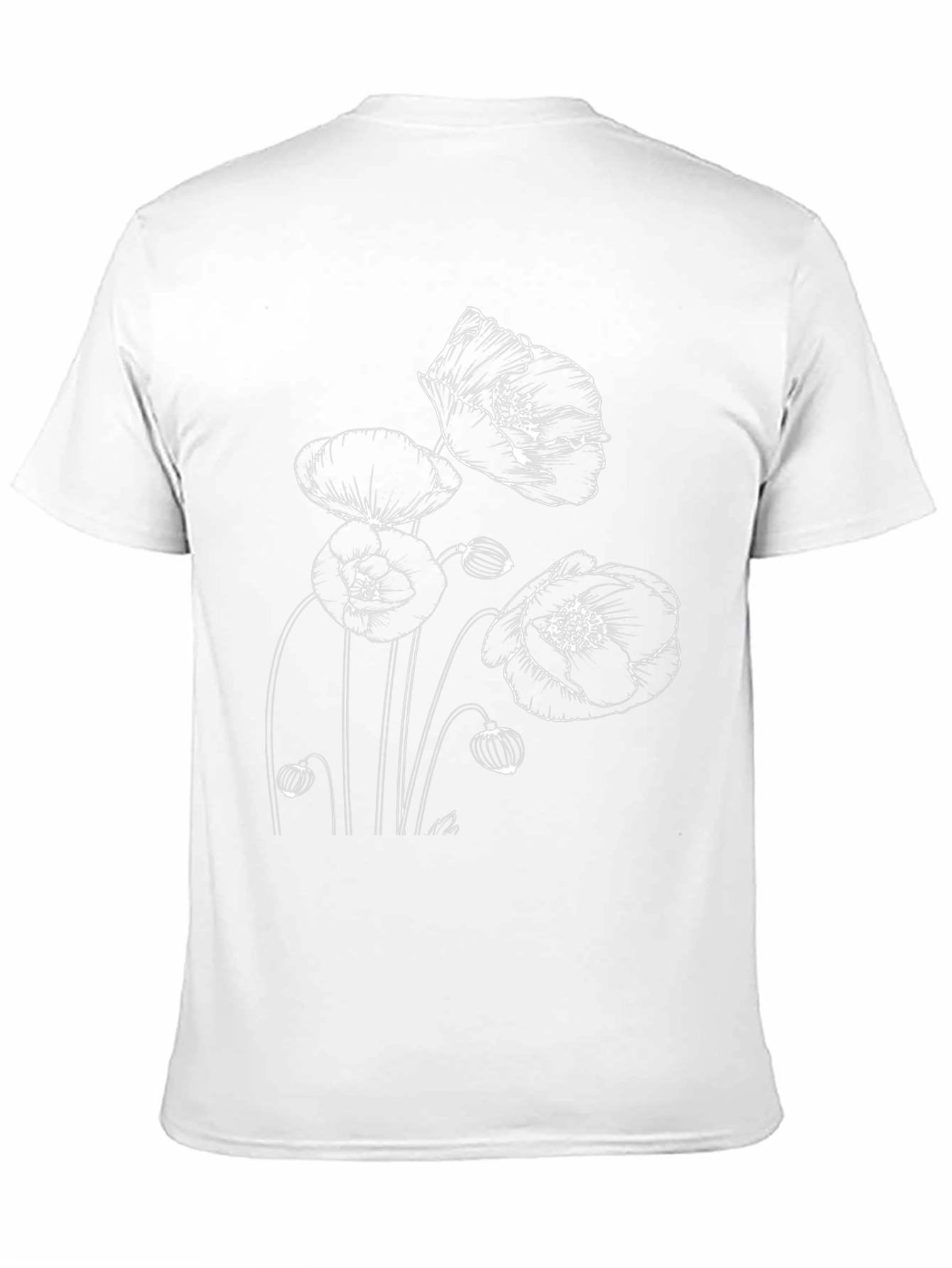 Poppy Graphic Black T-Shirt | Unisex Fashion Tee