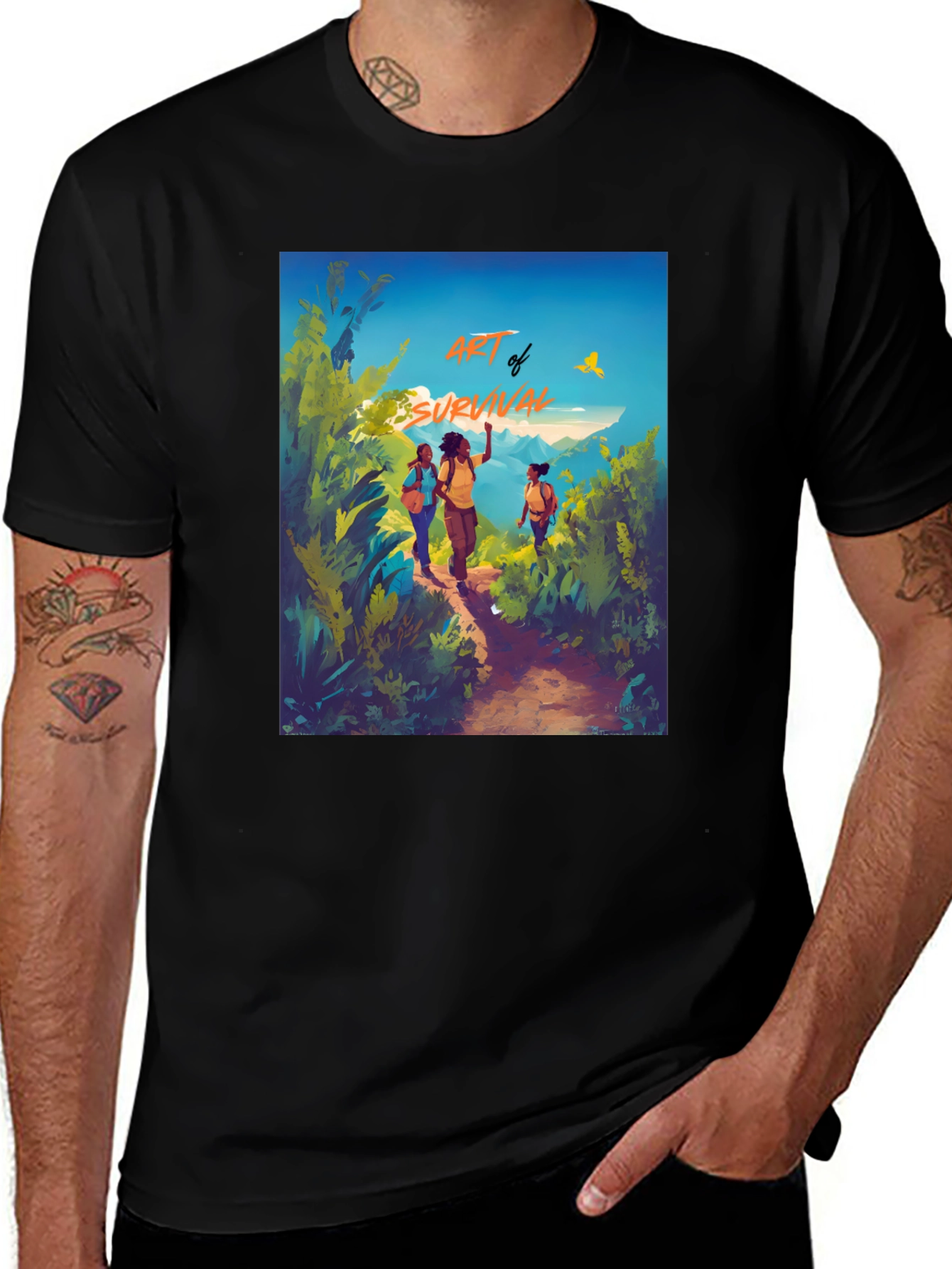 Art of Survival Black Graphic Tee