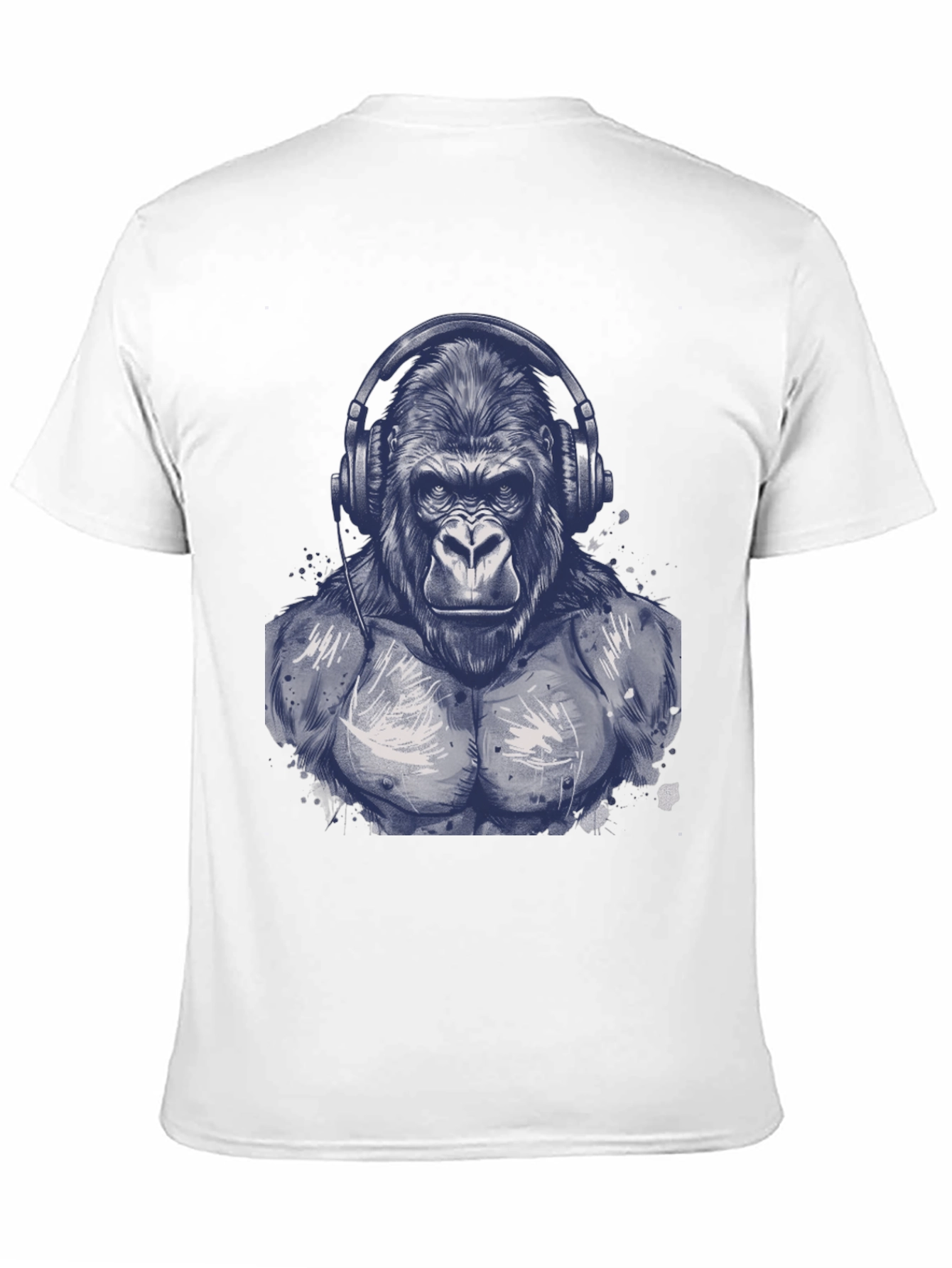 Gorilla Headphone Graphic T-Shirt