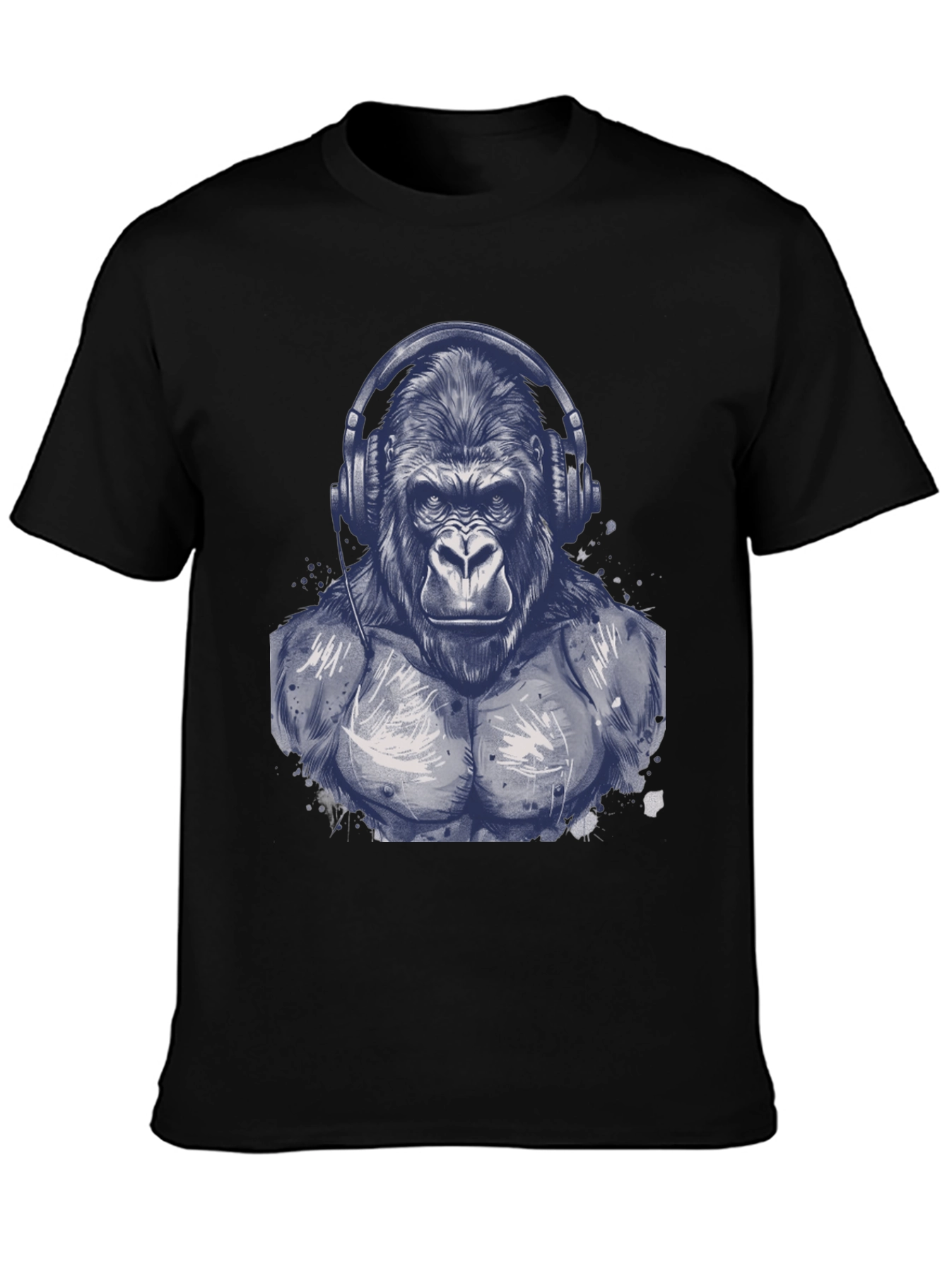 Gorilla Headphone Graphic T-Shirt