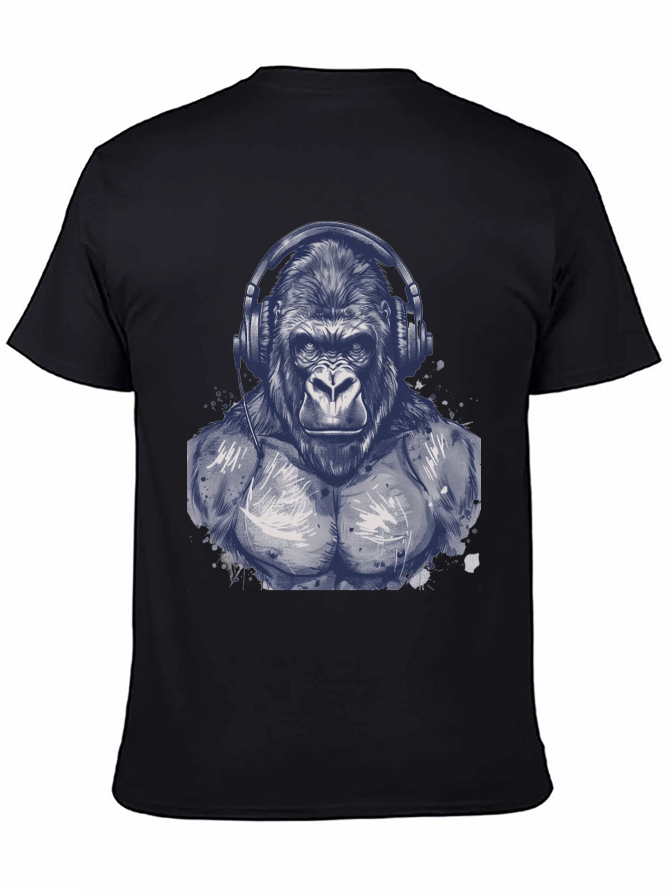 Gorilla Headphone Graphic T-Shirt