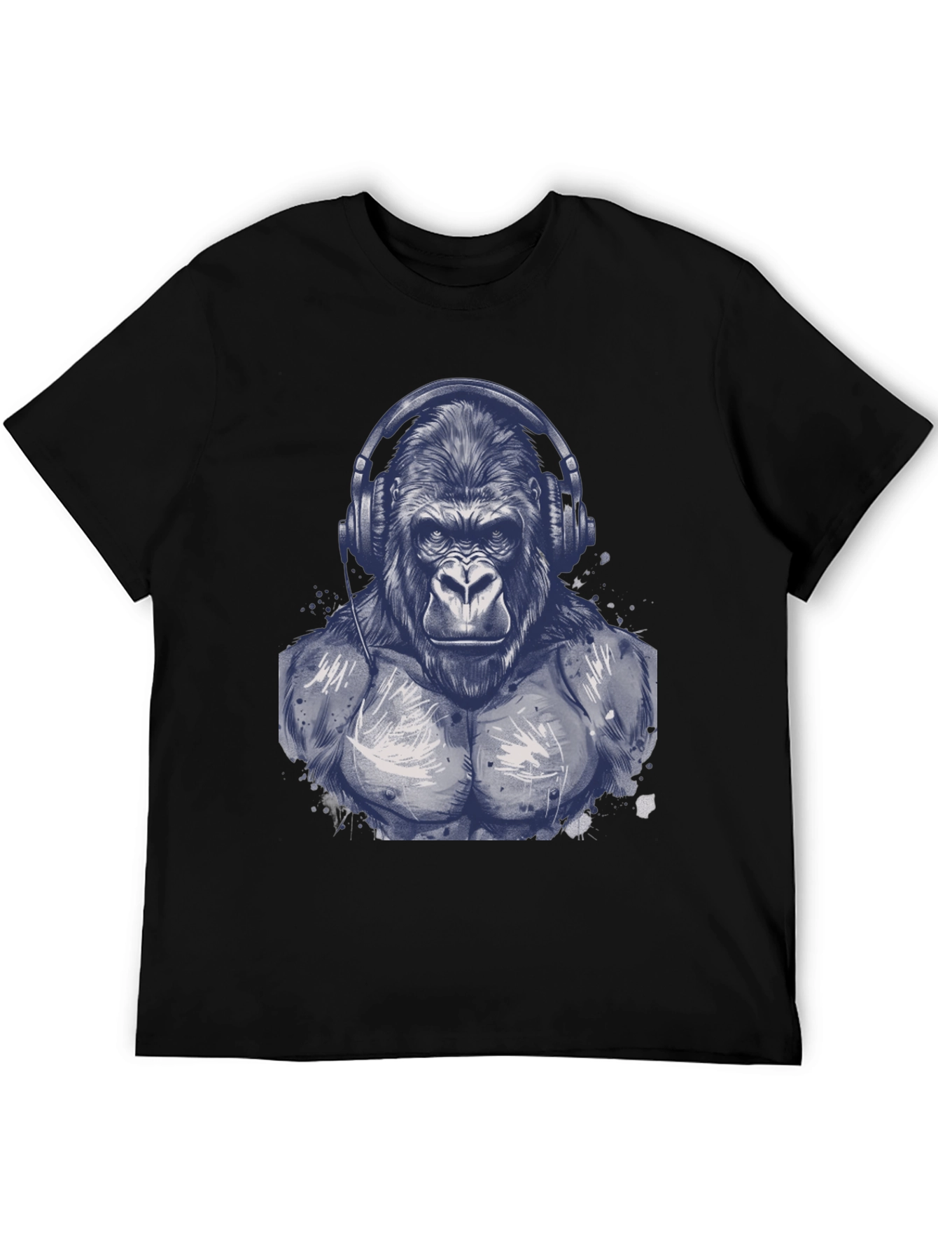 Gorilla Headphone Graphic T-Shirt