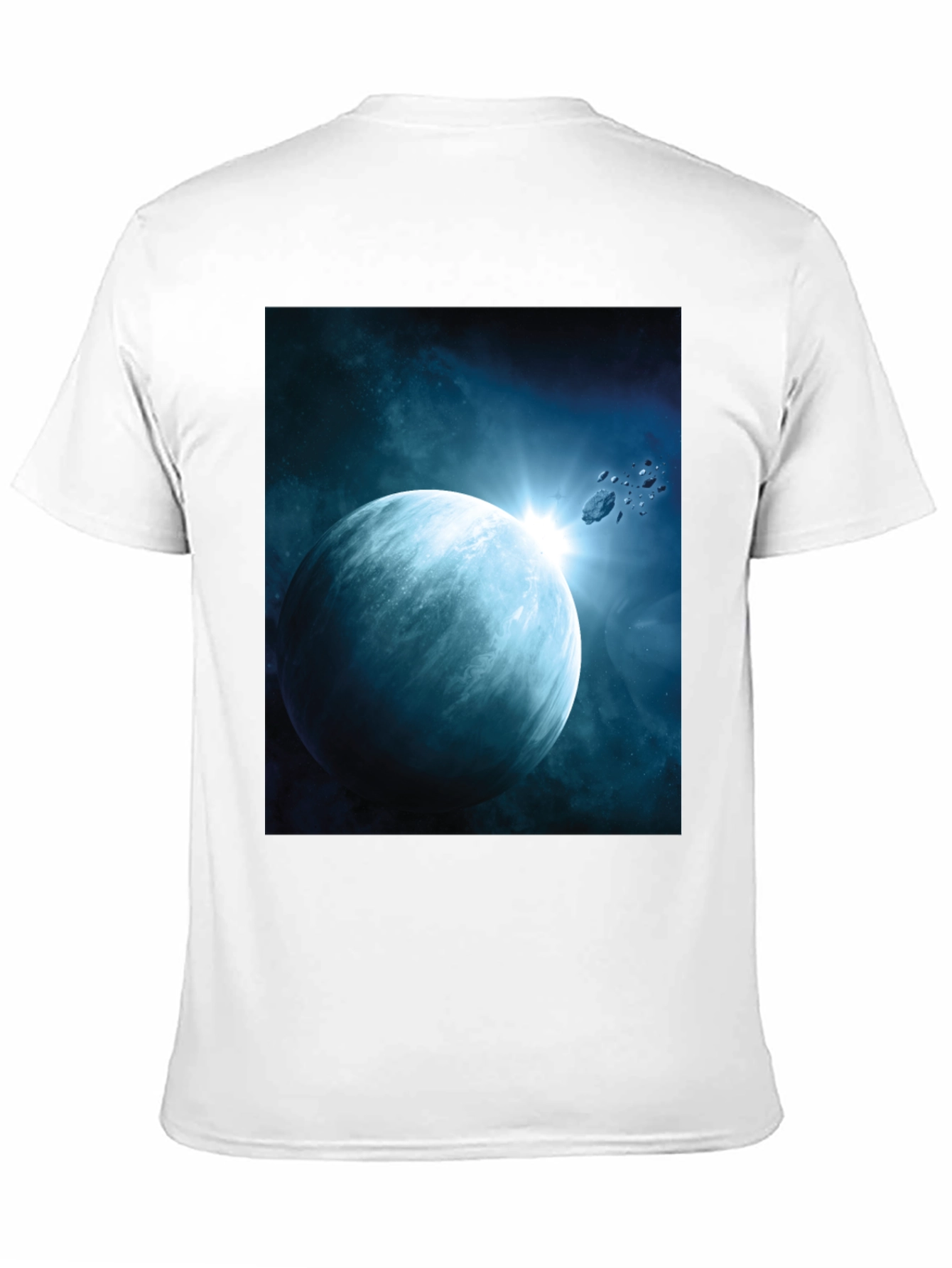 Space Planet Graphic Tee - Black