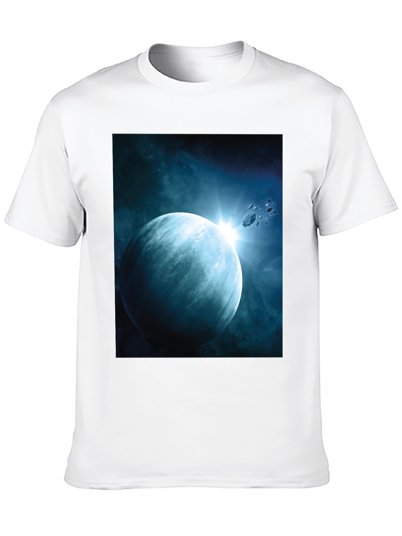 Space Planet Graphic Tee - Black